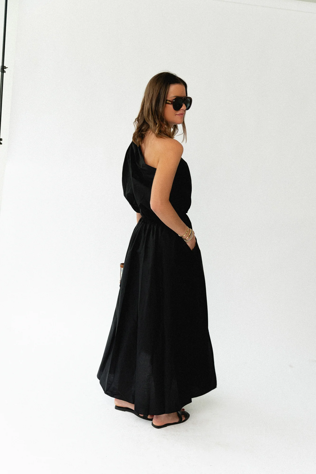 Fran one shoulder top black - Image 2
