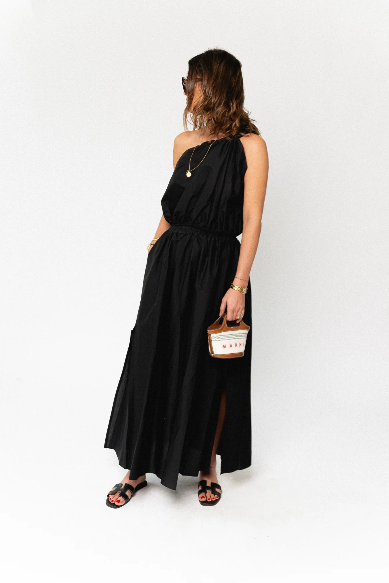 Fran one shoulder top black - Image 3