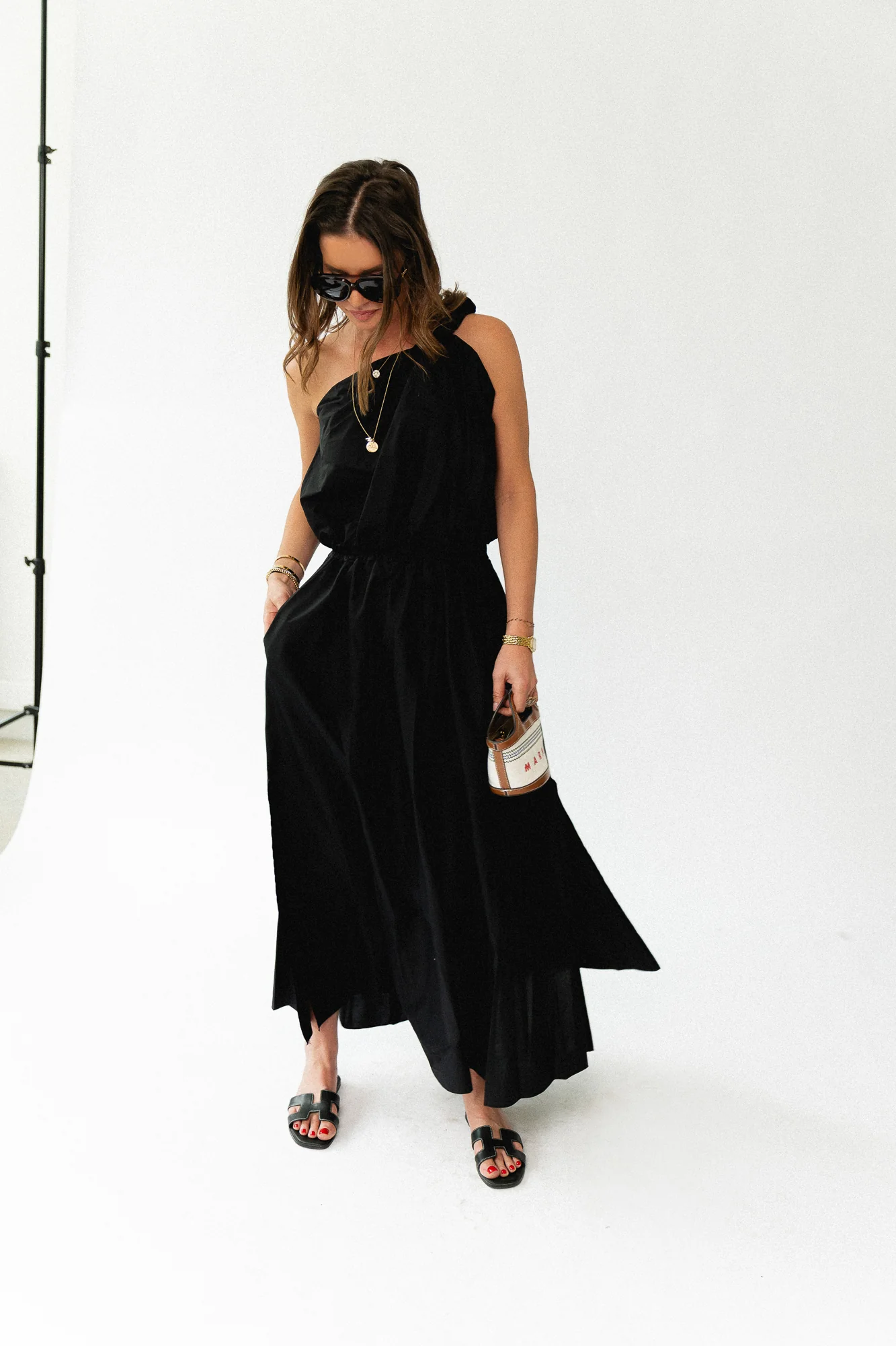 Fran one shoulder top black - Image 4