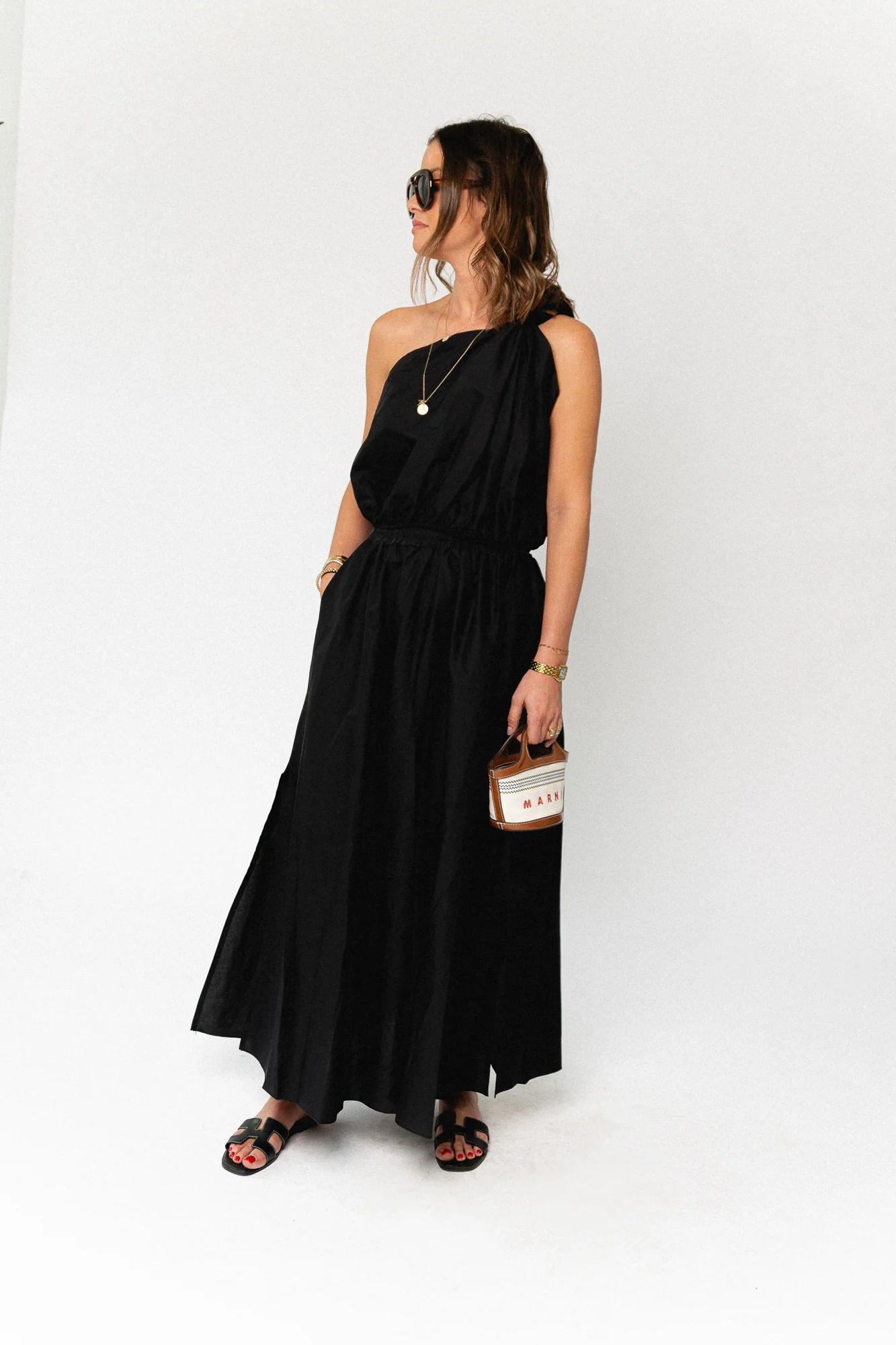 Fran one shoulder top black - Image 6