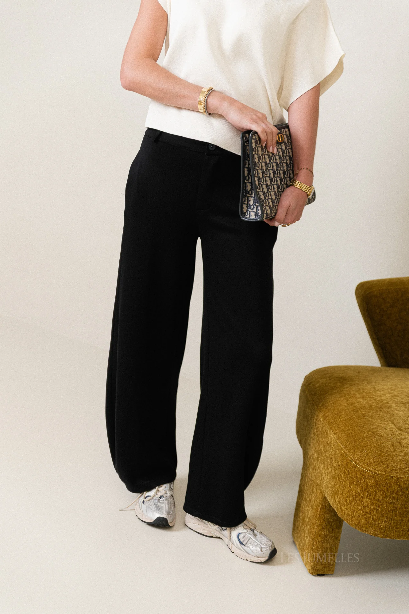 Gaëlle wide jog pants black - Image 2