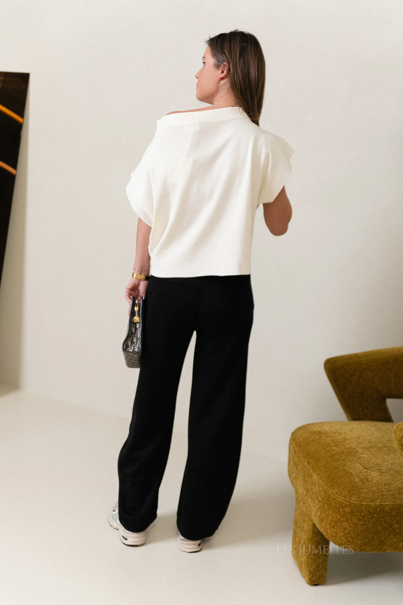 Gaëlle wide jog pants black - Image 3