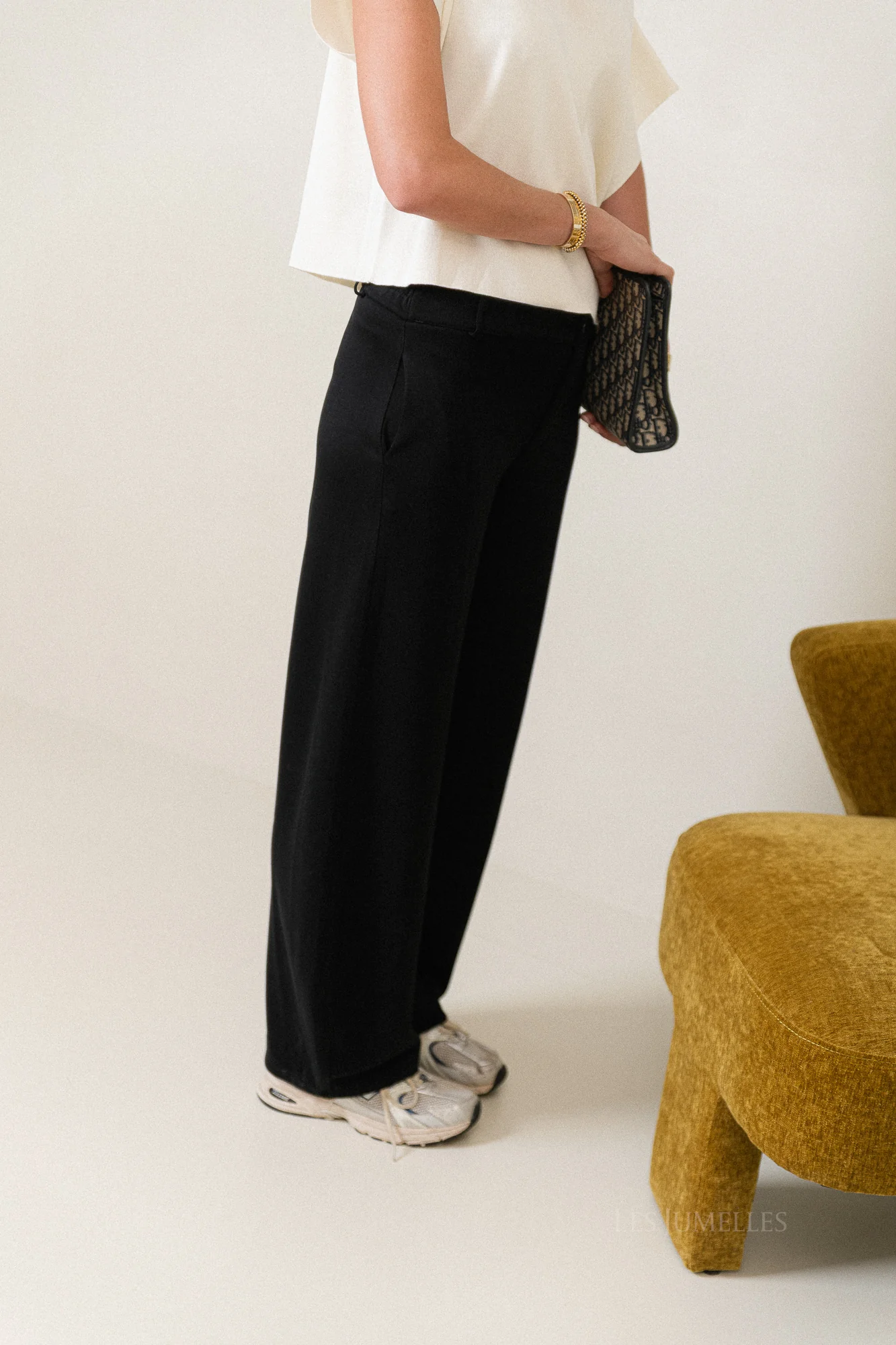 Gaëlle wide jog pants black - Image 4