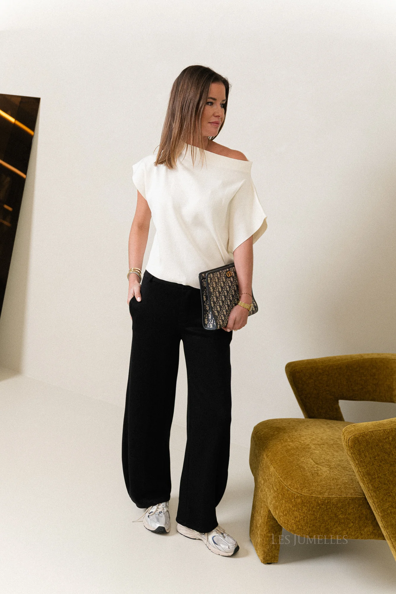 Gaëlle wide jog pants black - Image 5