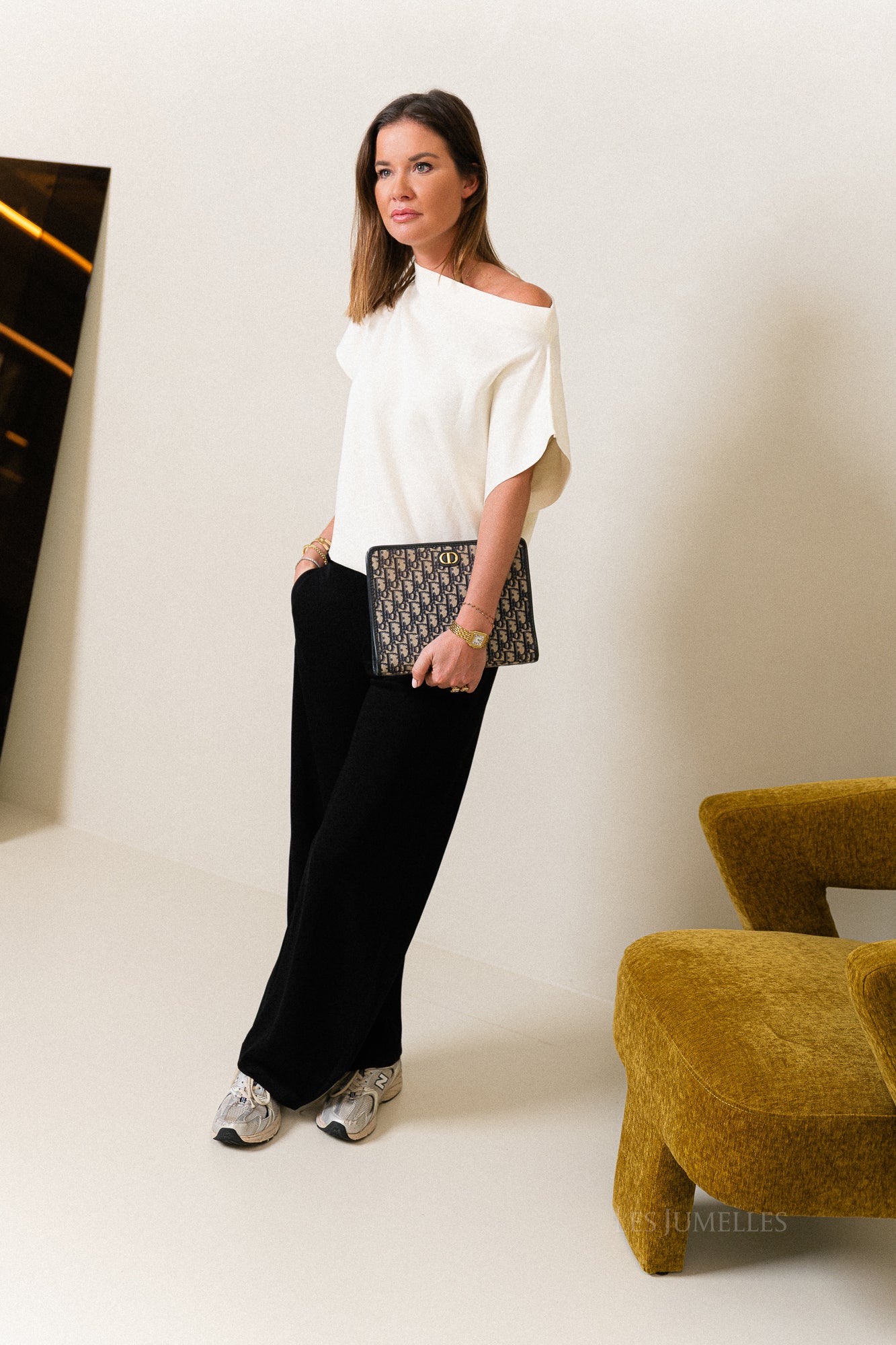 Gaëlle wide jog pants black - Image 7