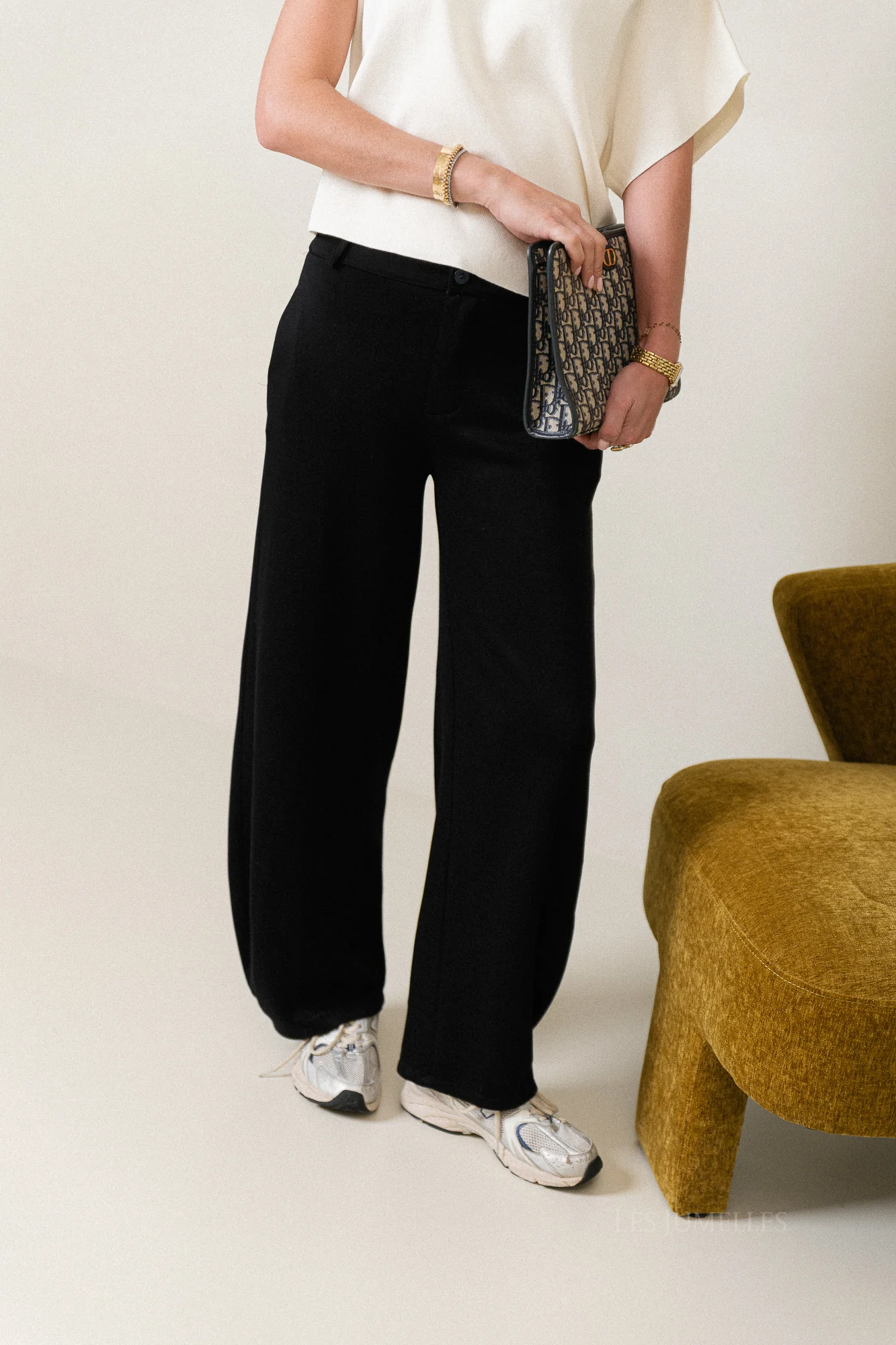 Gaëlle wide jog pants black - Image 8