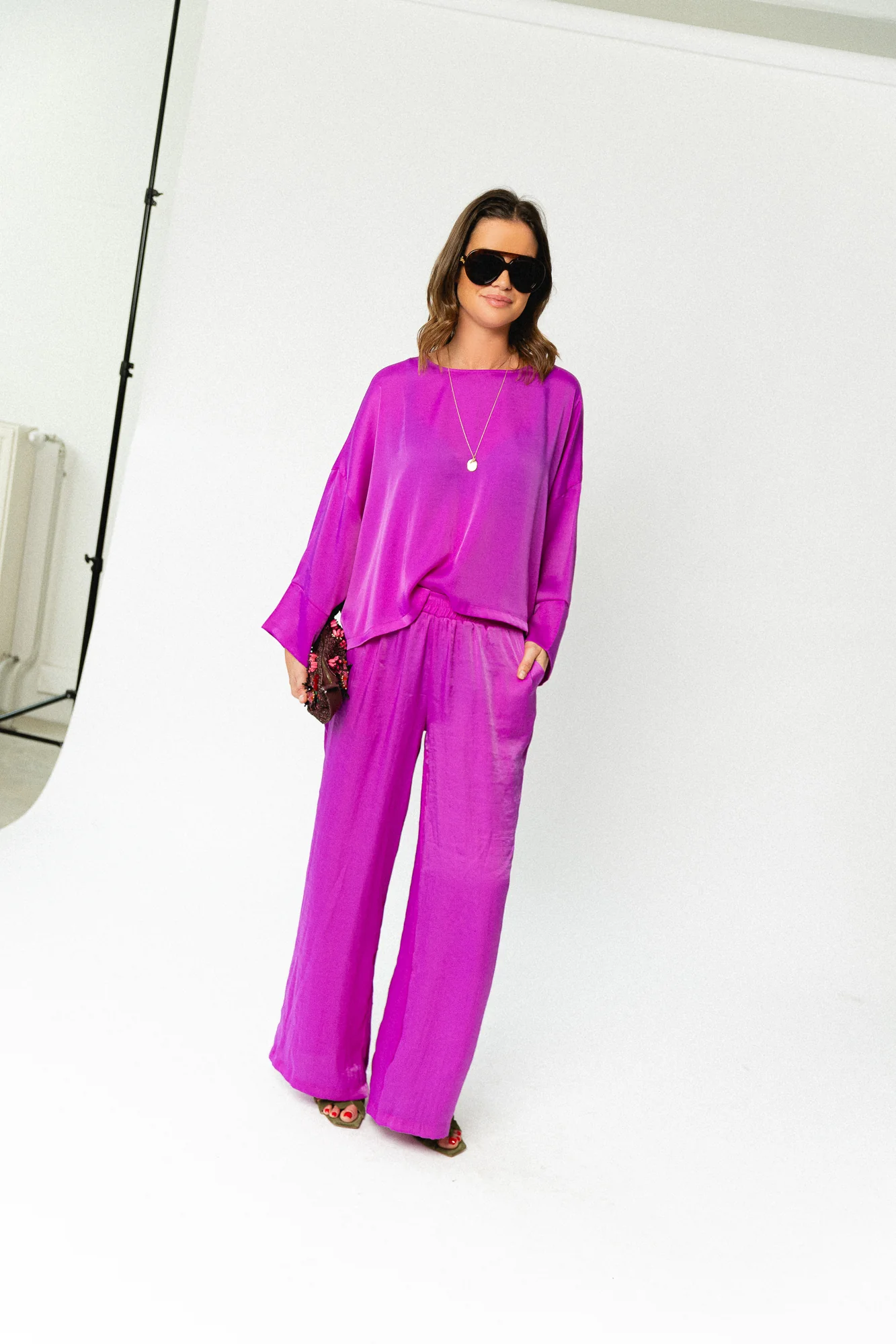 Gill sateen blouse orchid purple - Image 10