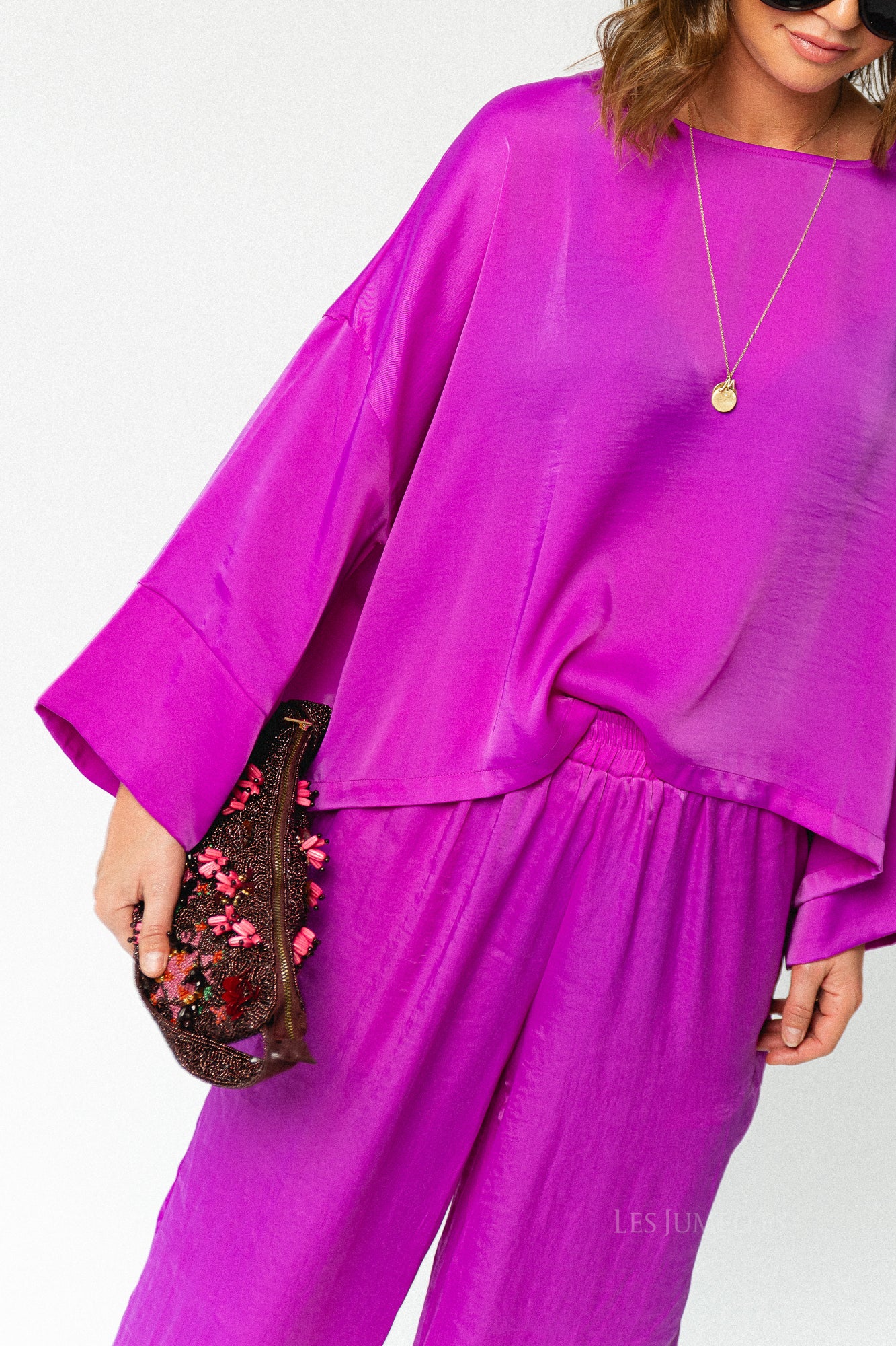 Gill sateen blouse orchid purple - Image 11