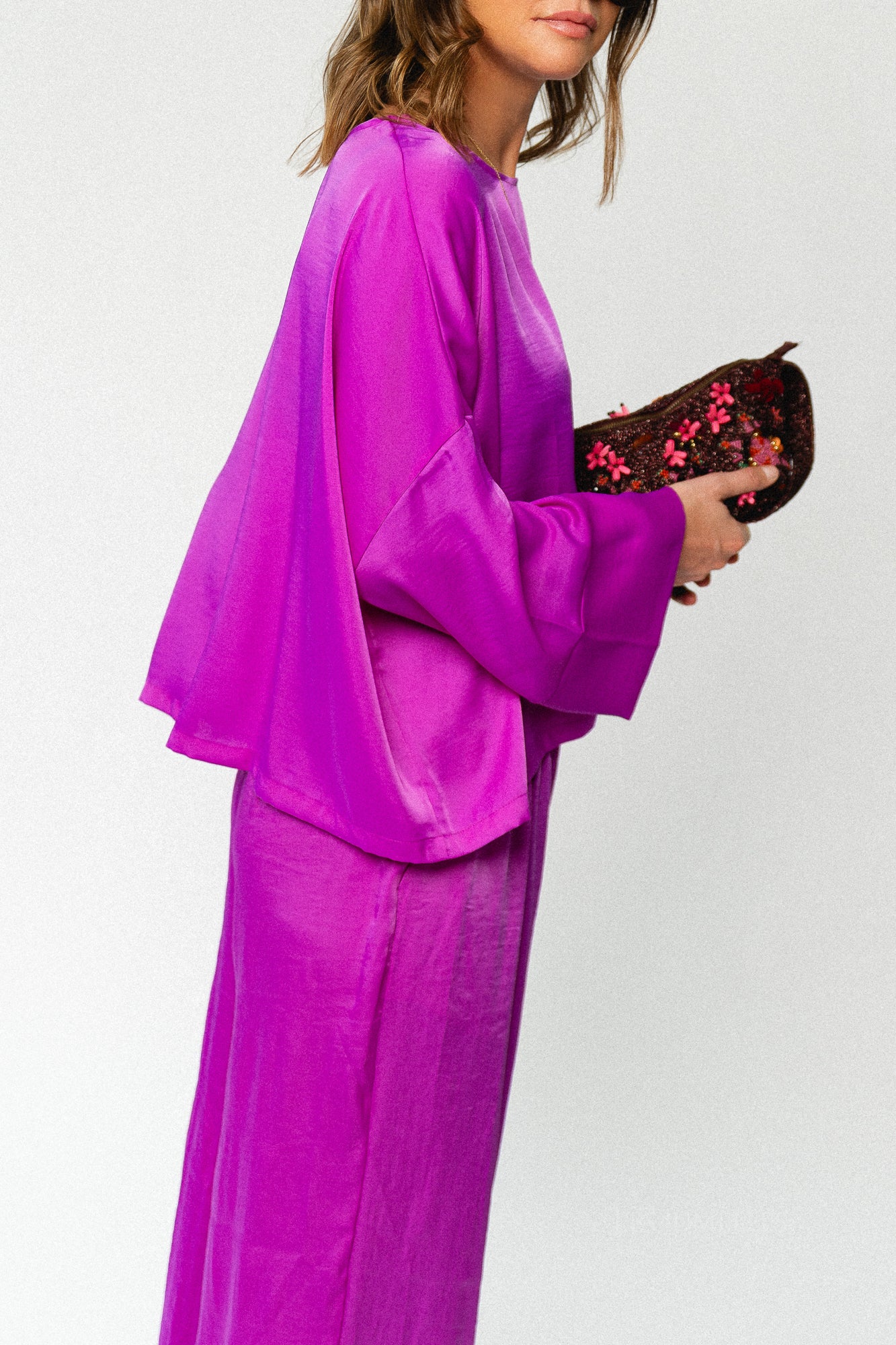 Gill sateen blouse orchid purple - Image 7