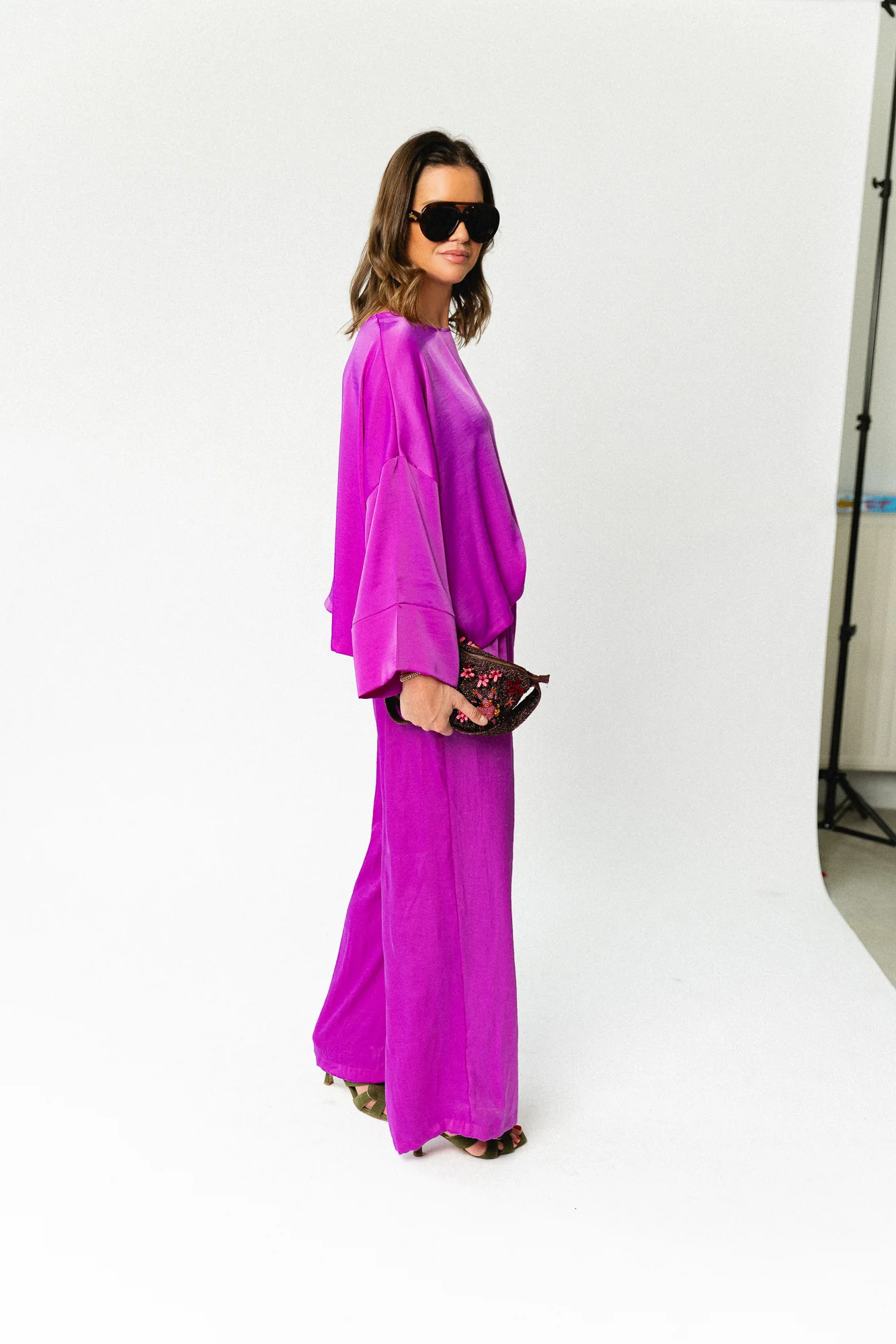 Gill sateen blouse orchid purple - Image 8