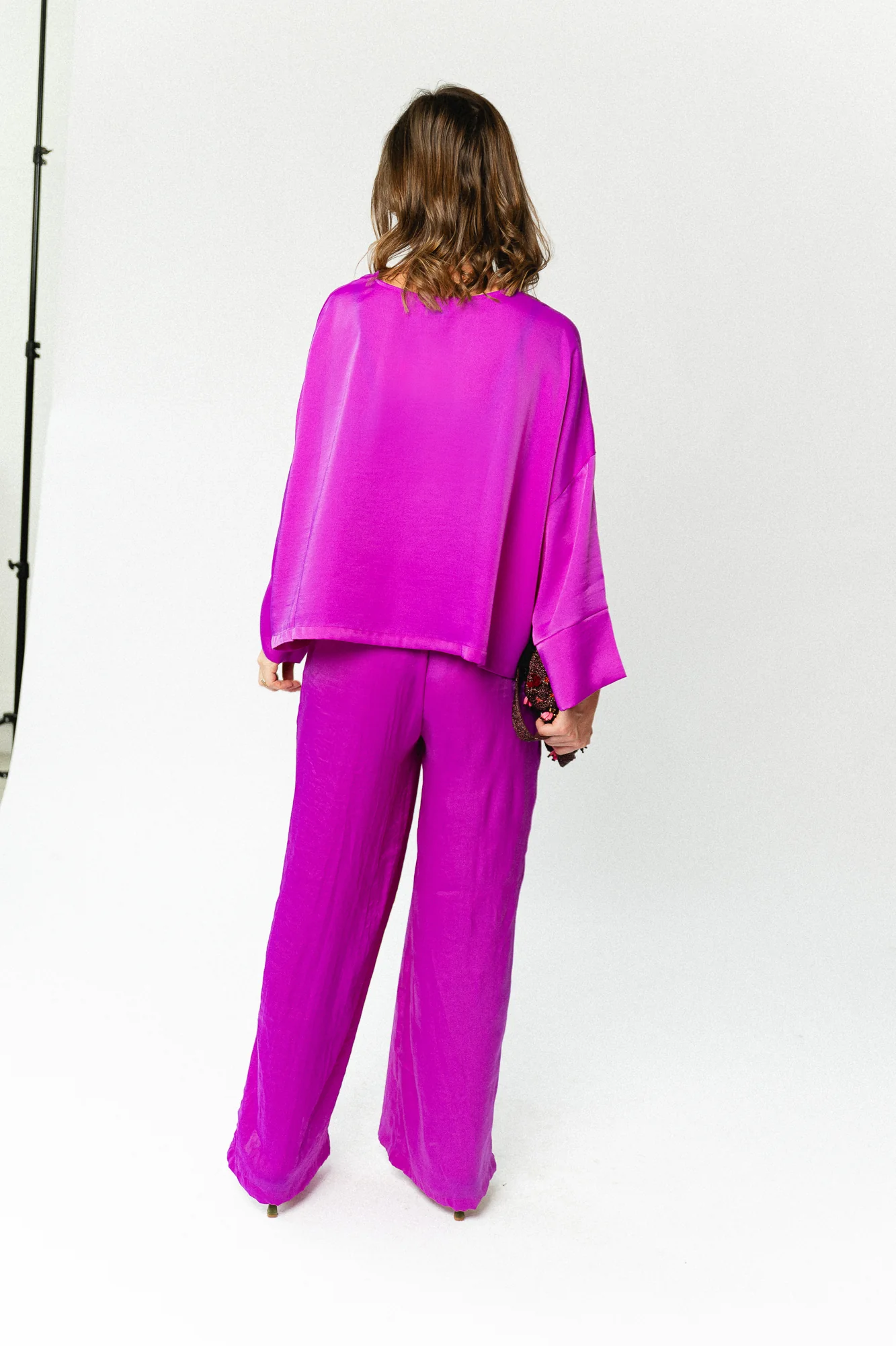 Gill sateen pants - orchid purple - Image 4