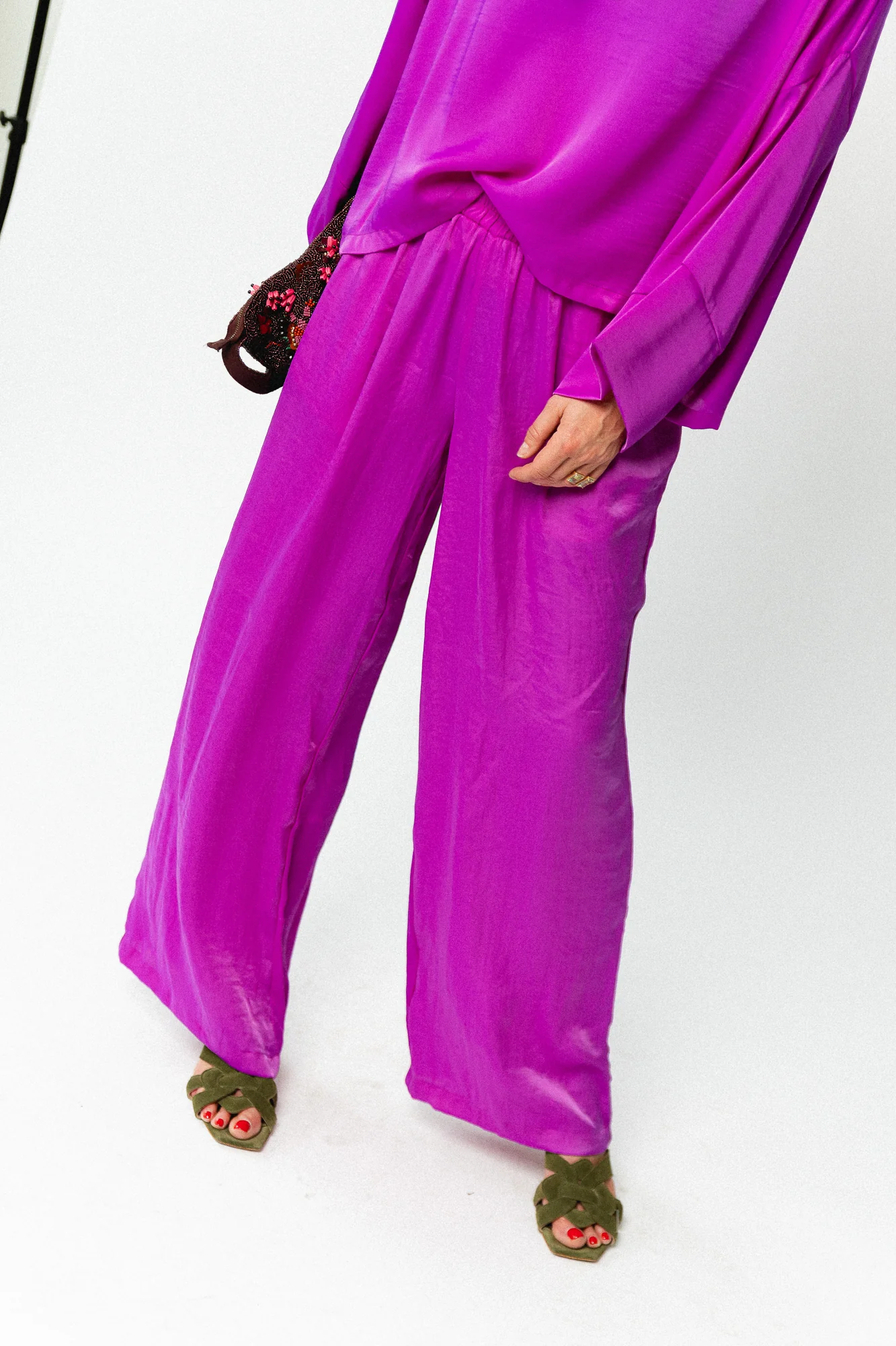 Gill sateen pants - orchid purple - Image 5
