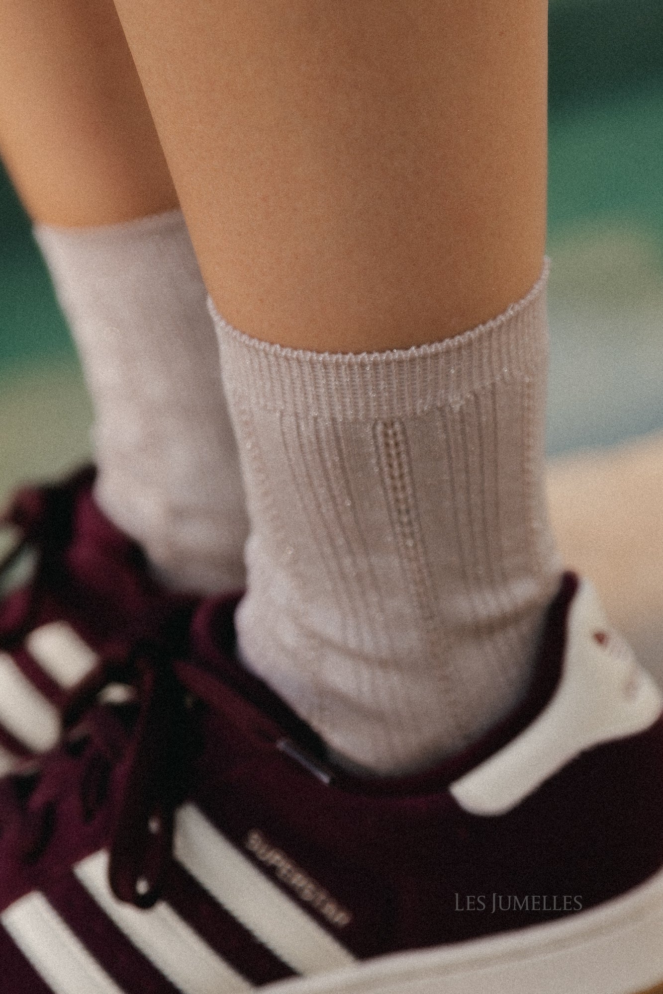 Glitter drake sock fawn pink - Image 2