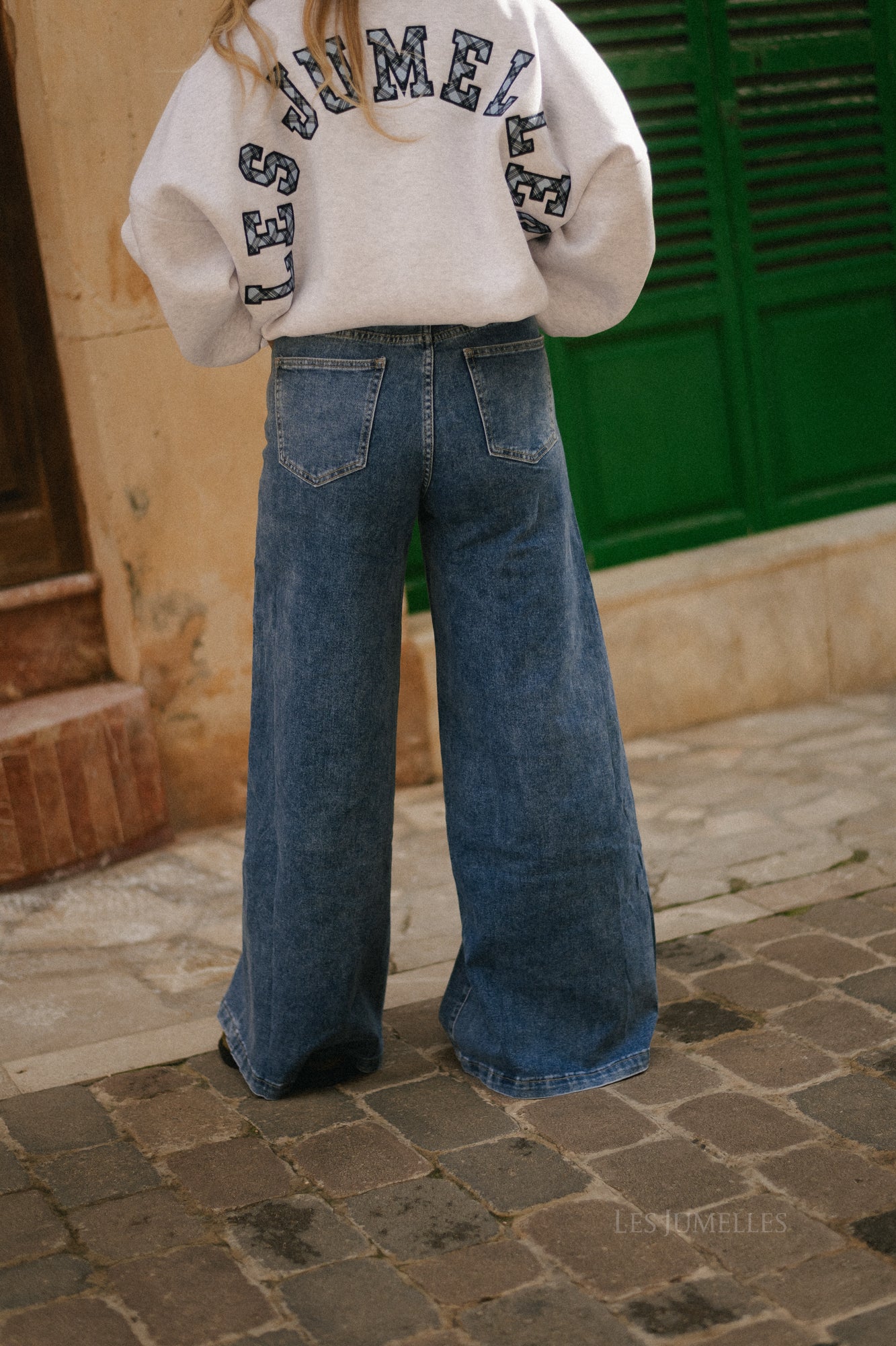 Gloria wide leg jeans medium blue - Image 5
