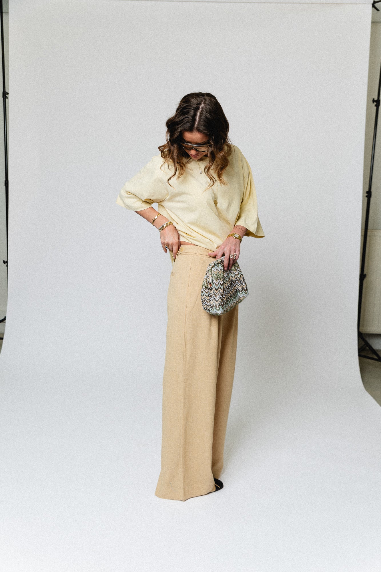 GZStacy MW pants pale hay melange - Image 5