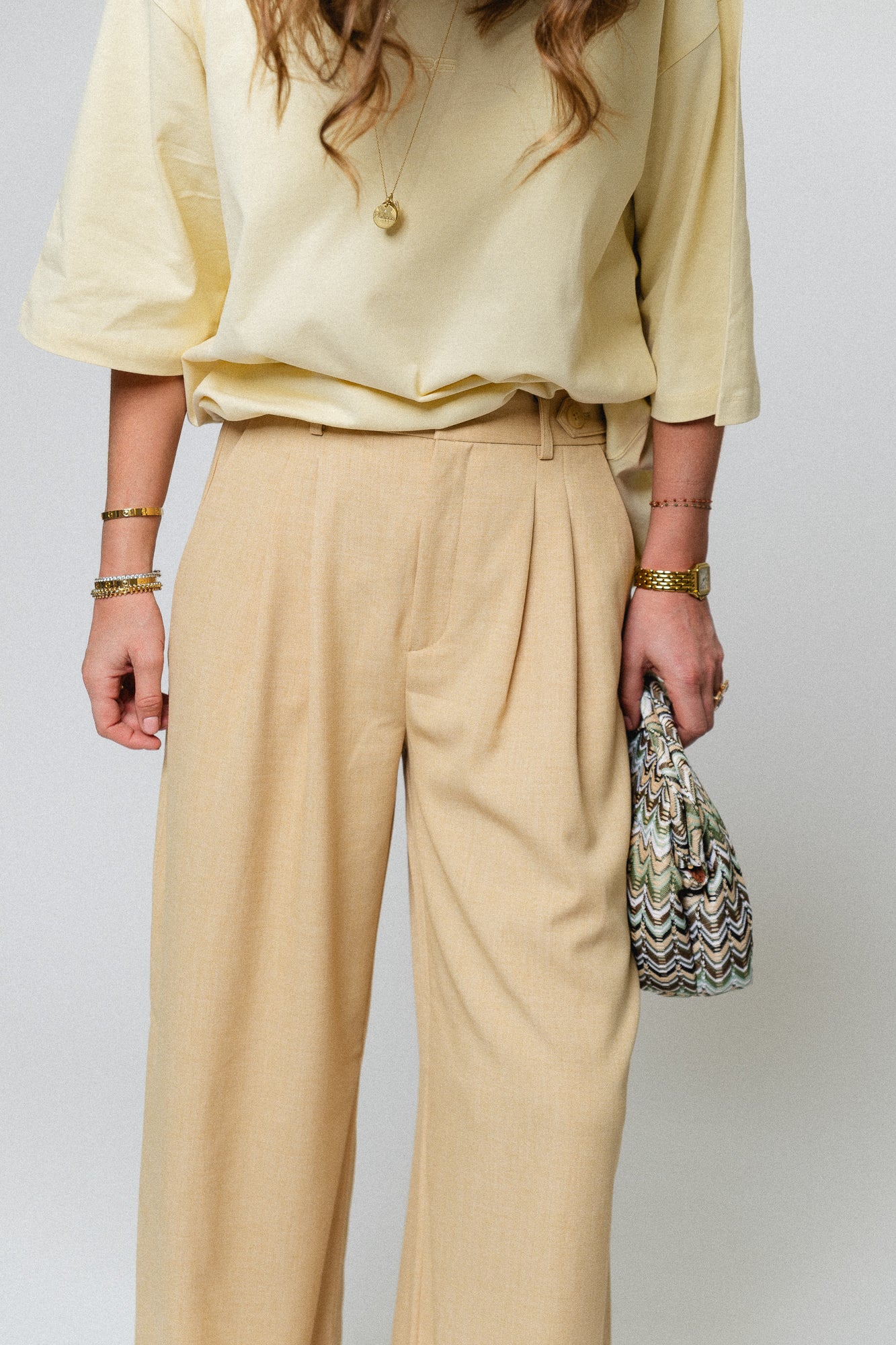 GZStacy MW pants pale hay melange - Image 6
