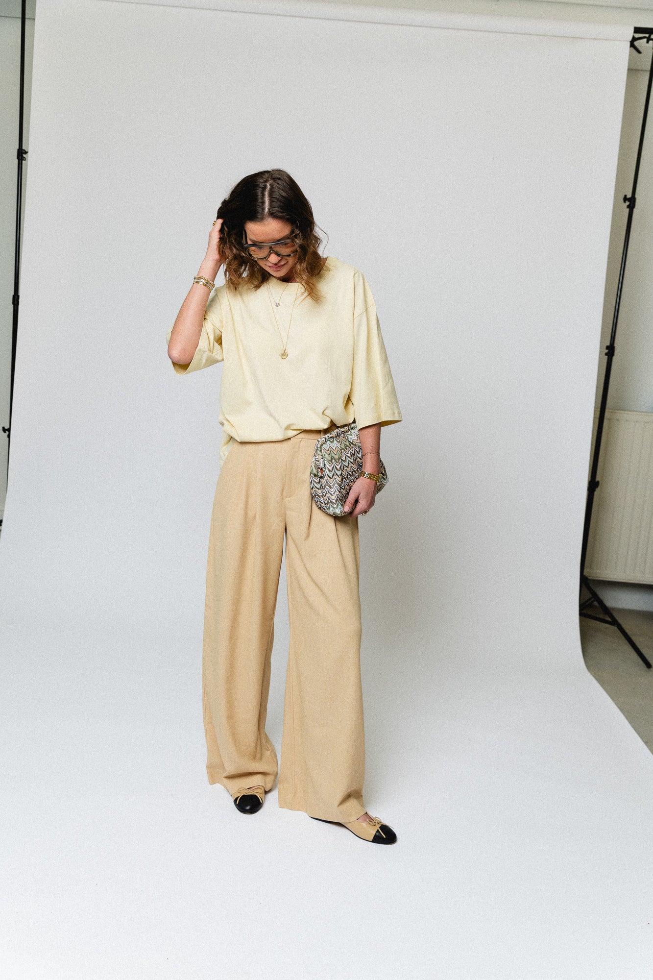 GZStacy MW pants pale hay melange - Image 7