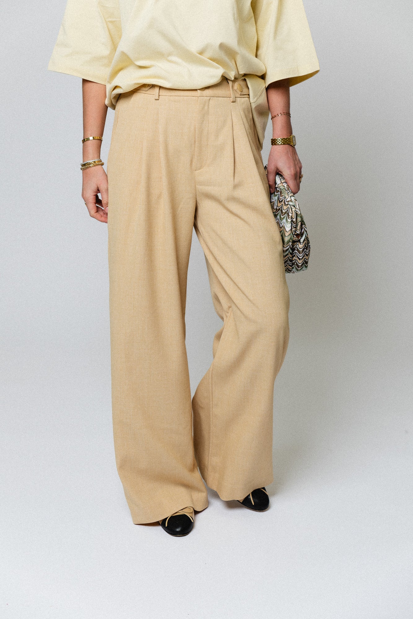 GZStacy MW pants pale hay melange - Image 8