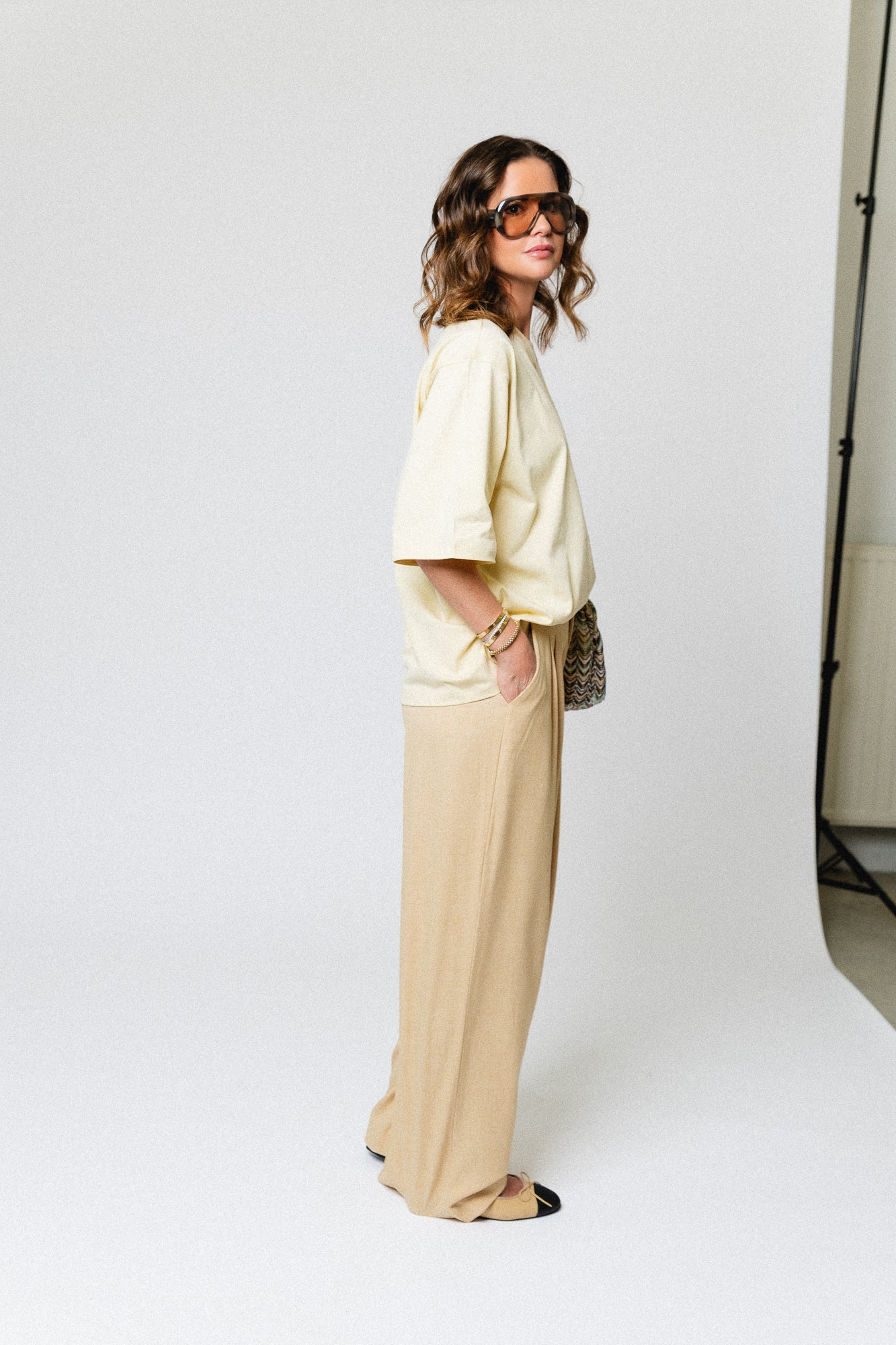 GZStacy MW pants pale hay melange - Image 9