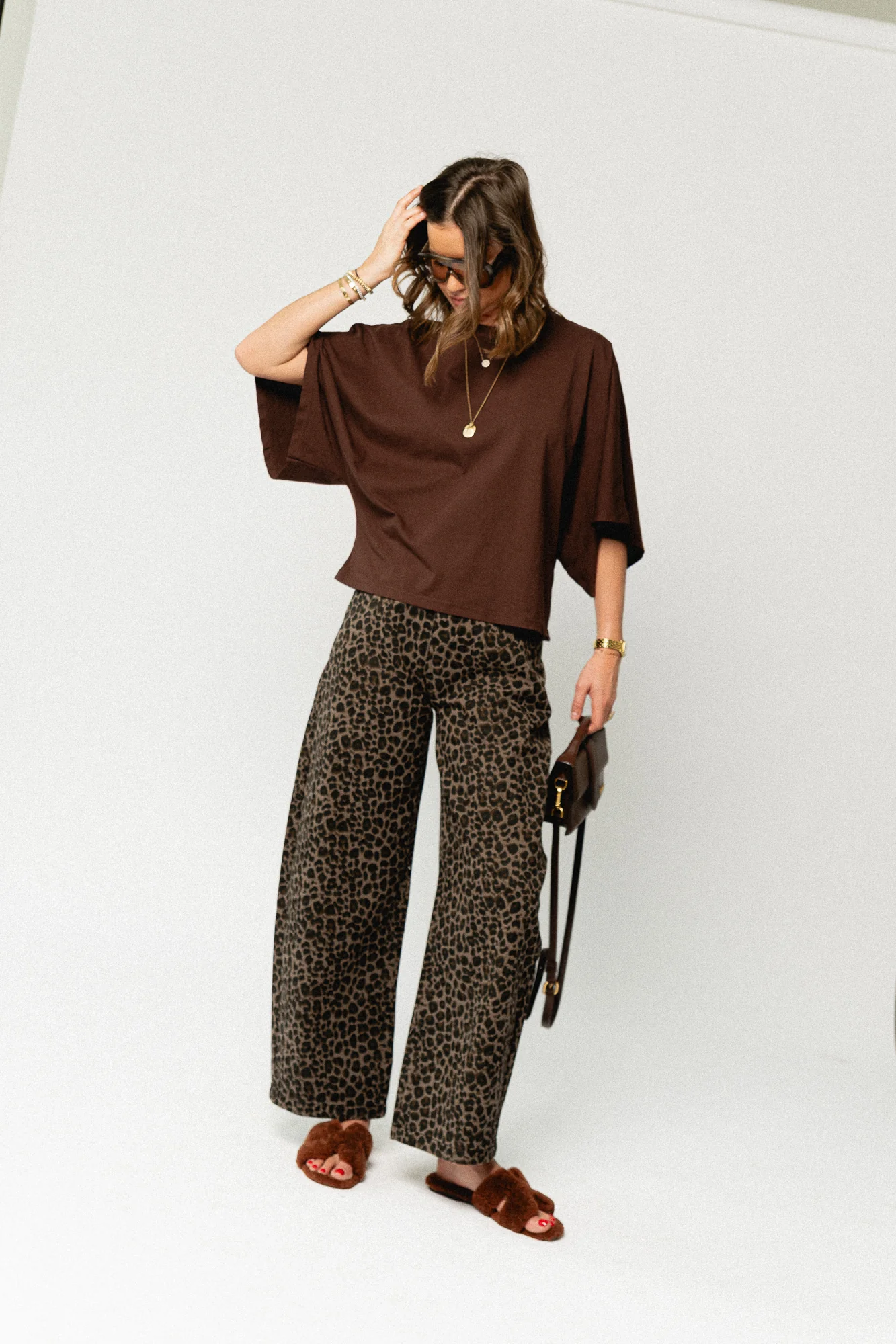 Helena oversized T-shirt hot chocolate - Image 7