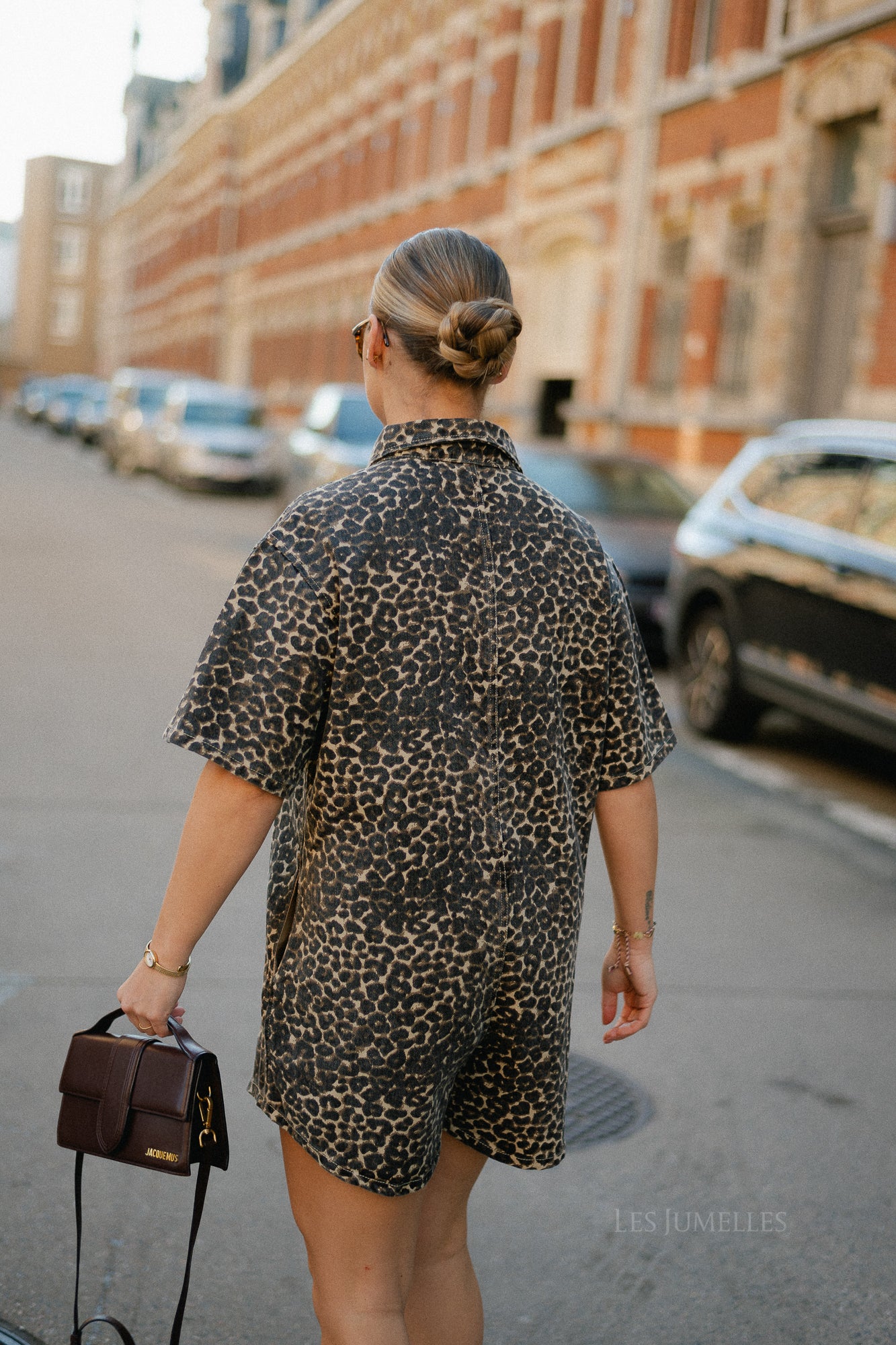 Indy leopard print denim playsuit - Image 9