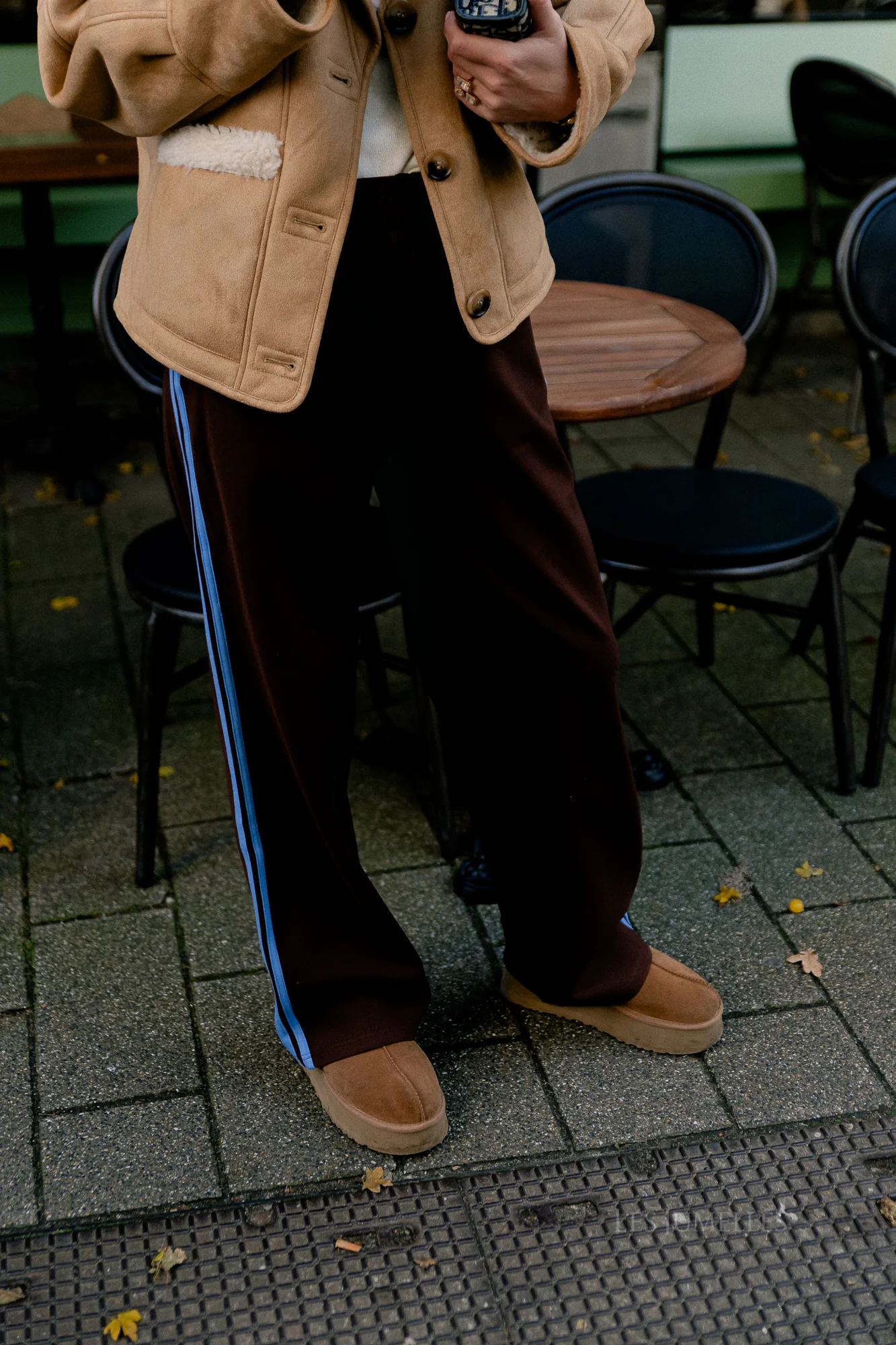 Isla track pants chocolate brown - Image 5