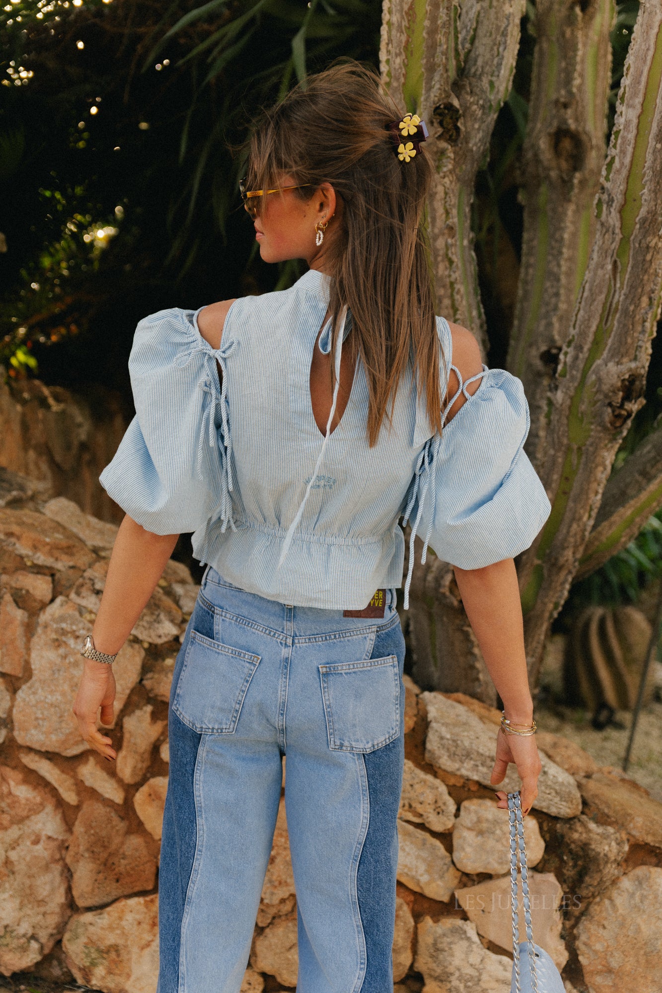 Jacey short-sleeve blue stripe - Image 4