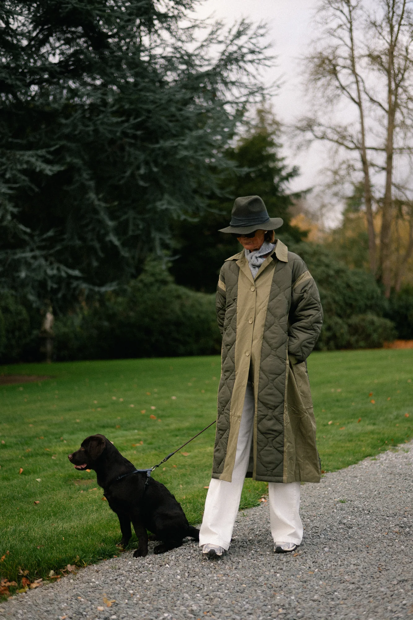 Jane quilted coat khaki - Image 8