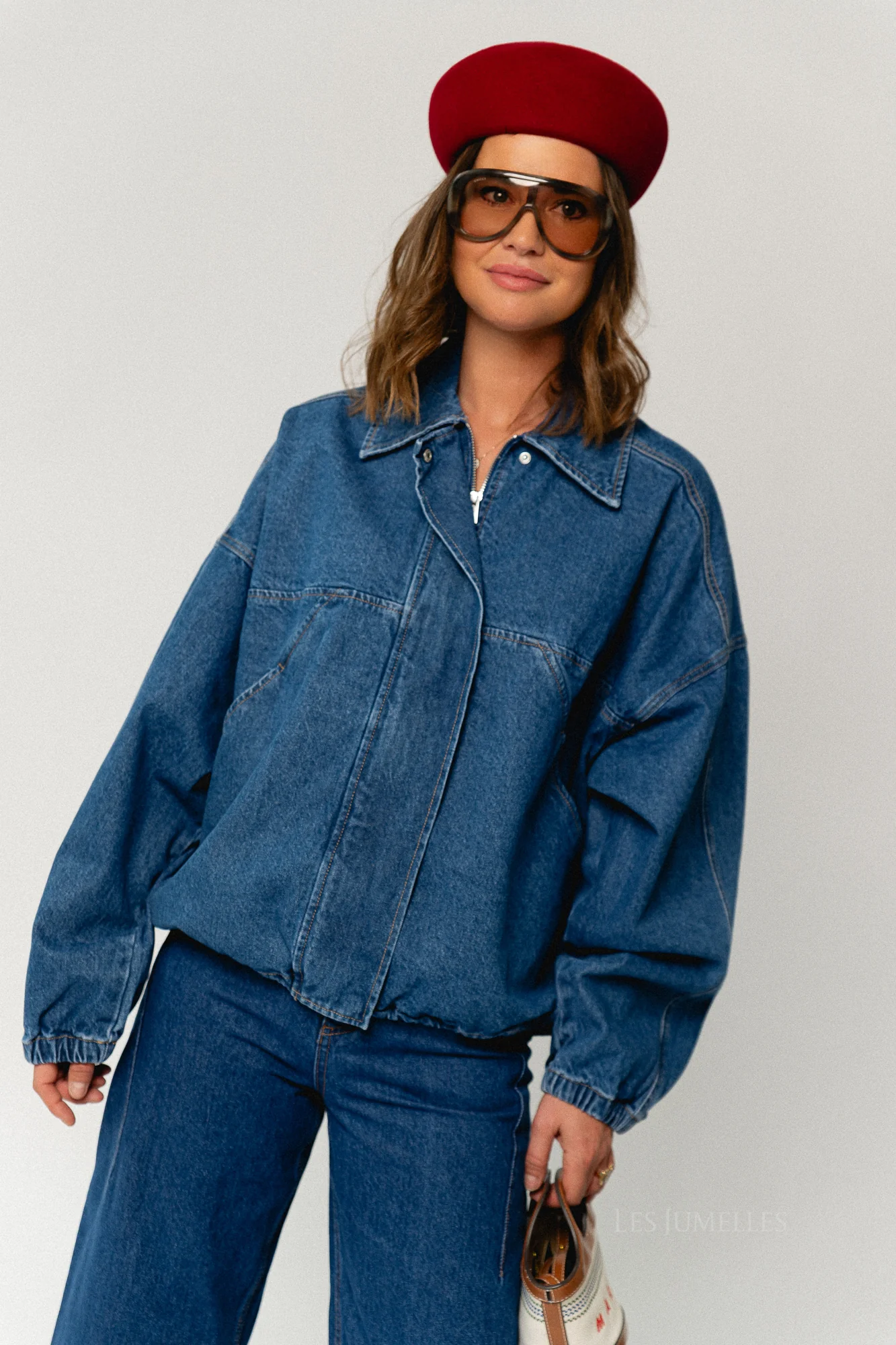 Jilian jacket mid blue denim - Image 4