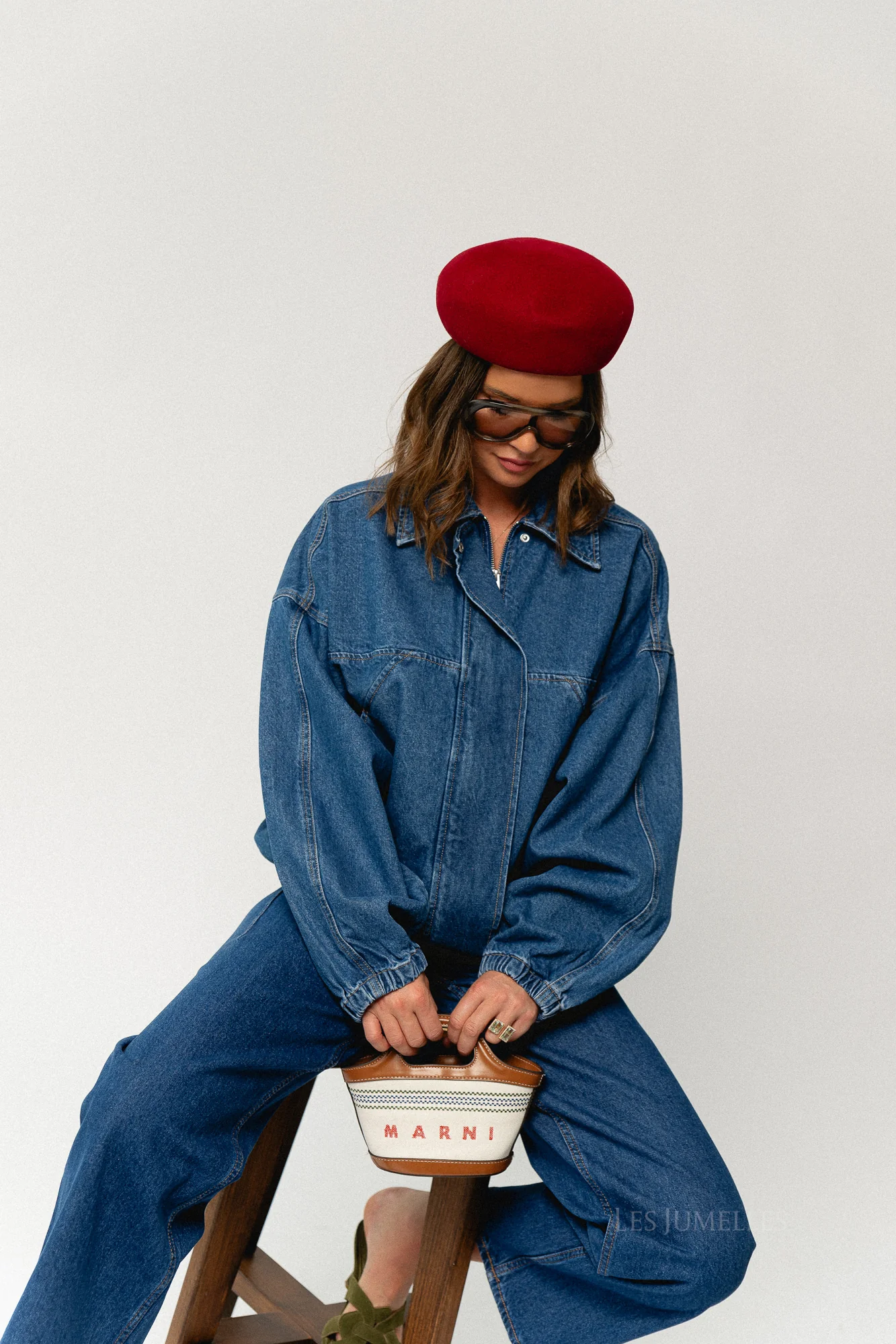 Jilian jacket mid blue denim - Image 5