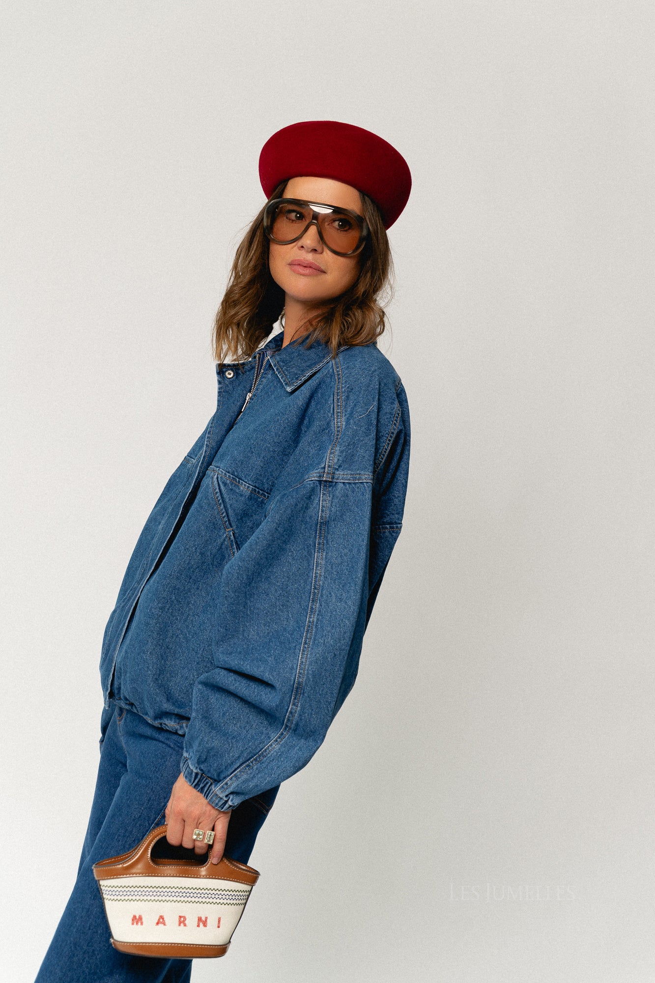 Jilian jacket mid blue denim - Image 6