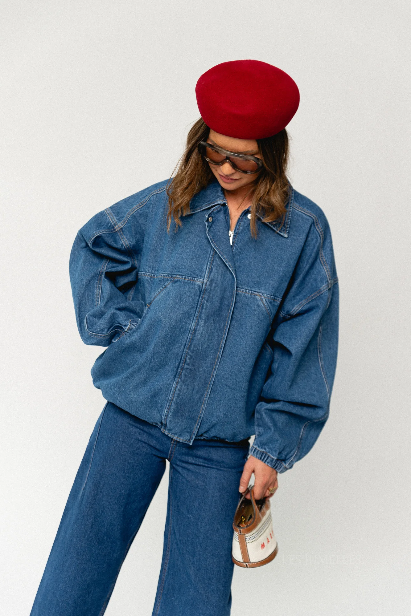 Jilian jacket mid blue denim - Image 9