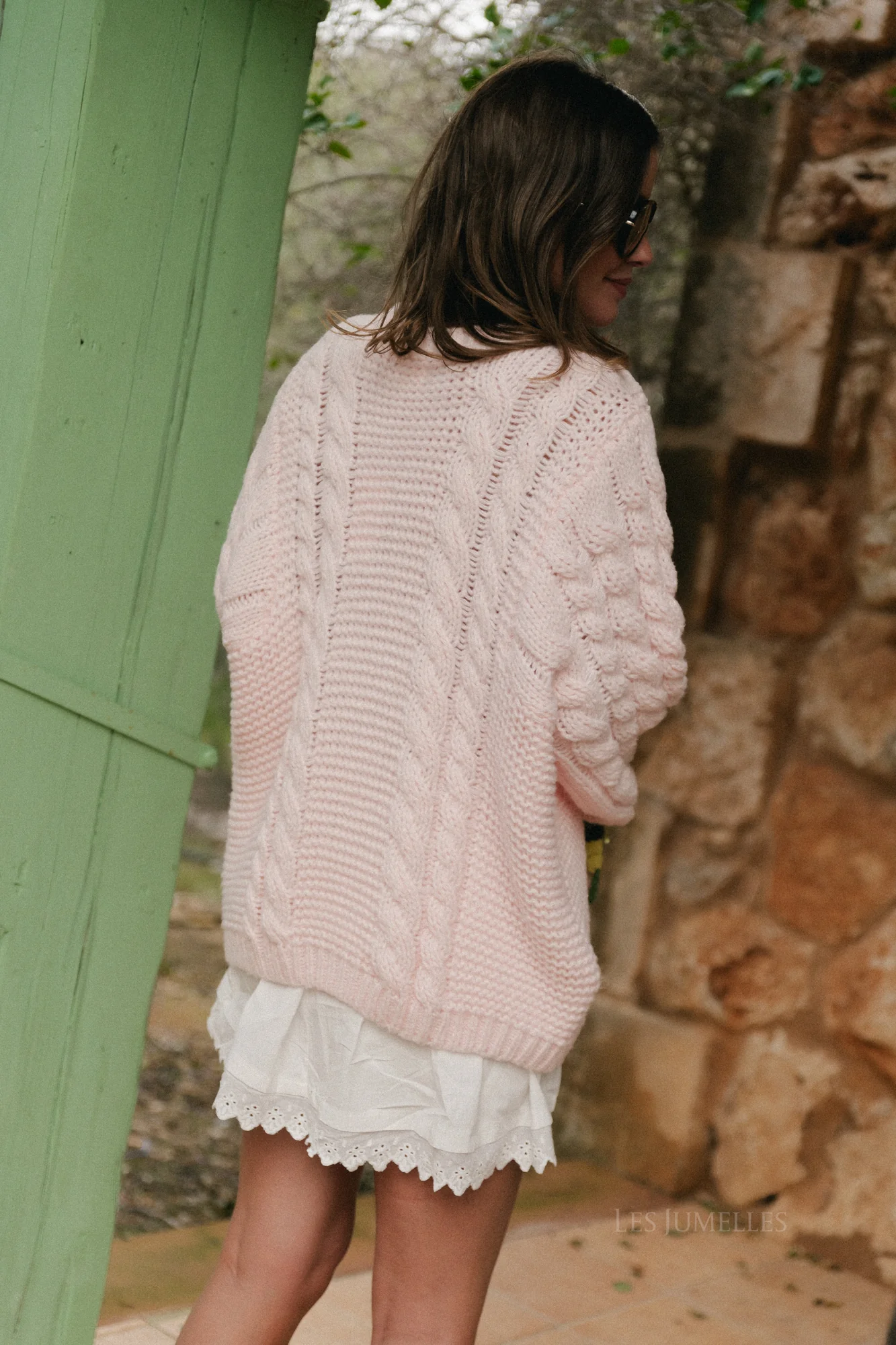 Josephine cable knit pullover pastel pink - Image 7