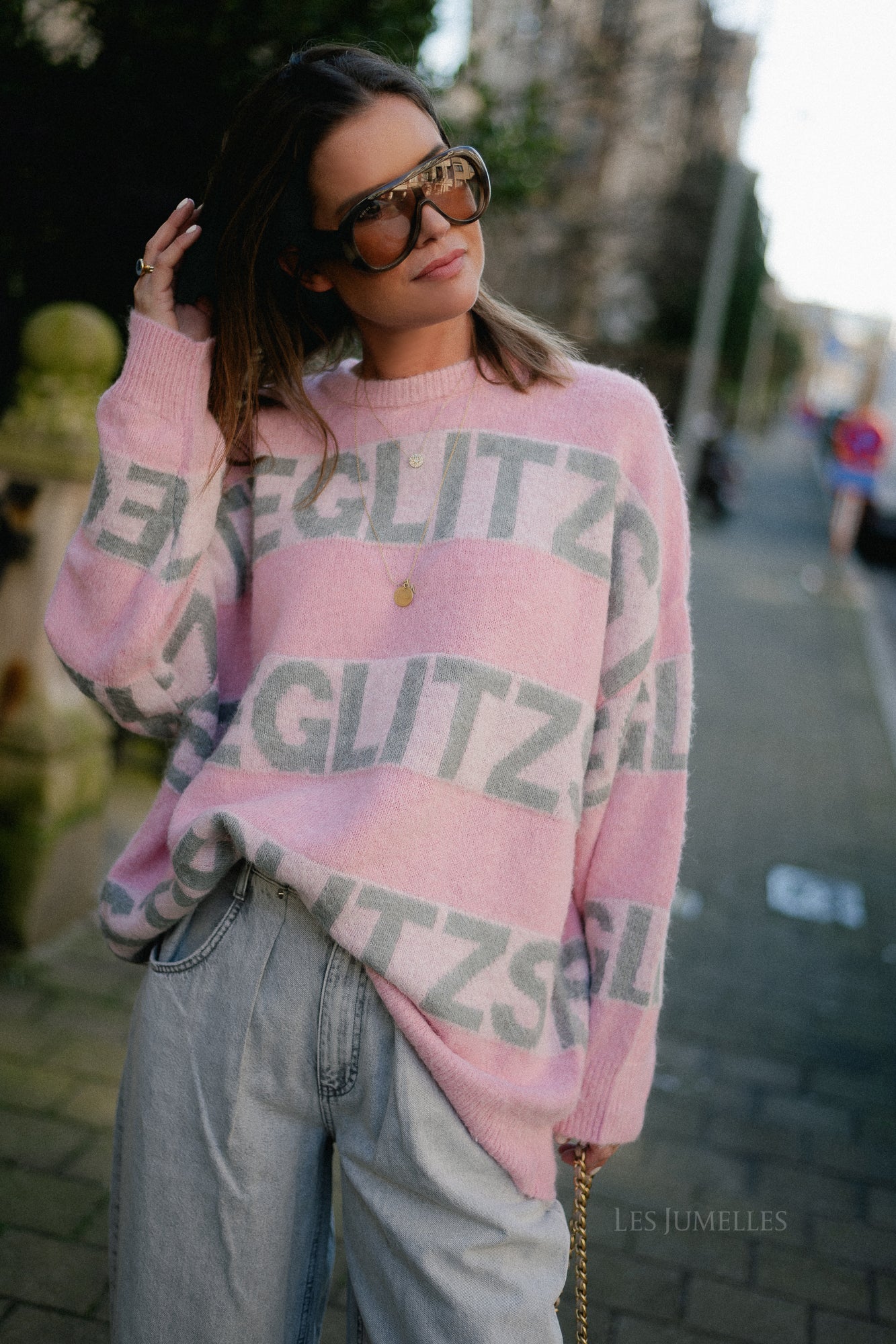 Keisa knitted sweater pink - Image 4