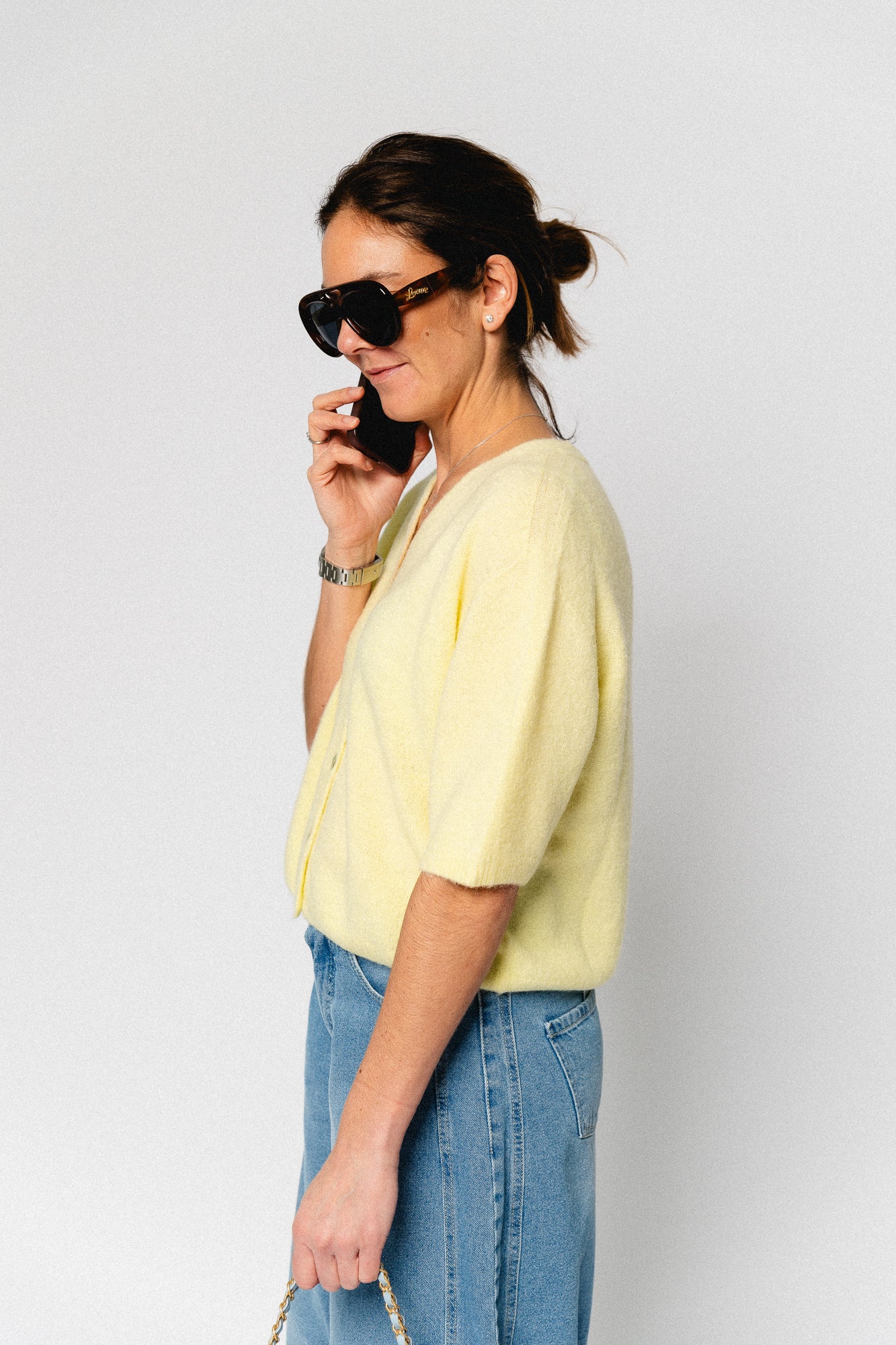 Lauranne SS cardigan butter yellow - Image 7