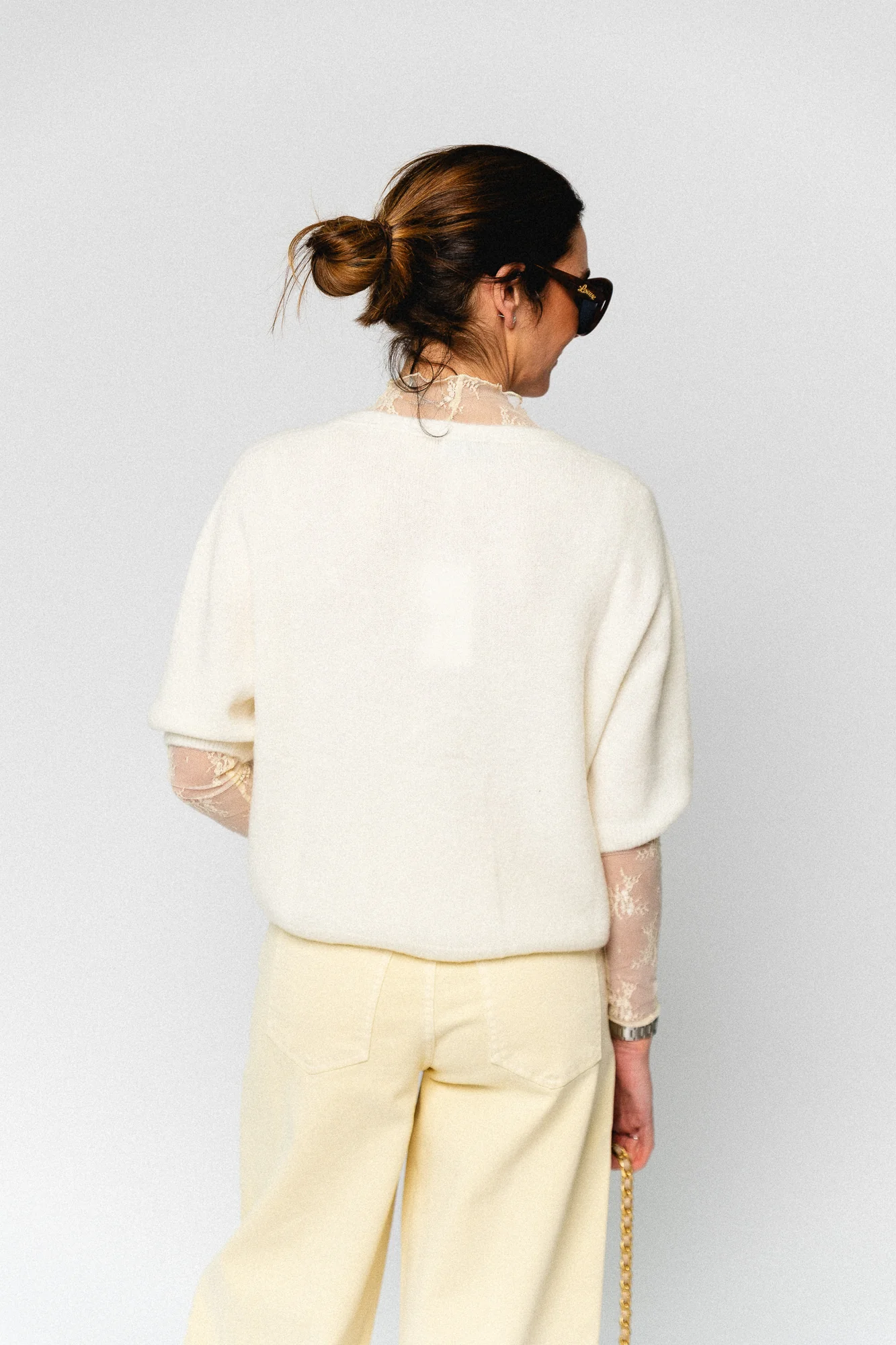Lauranne SS cardigan ecru - Image 2