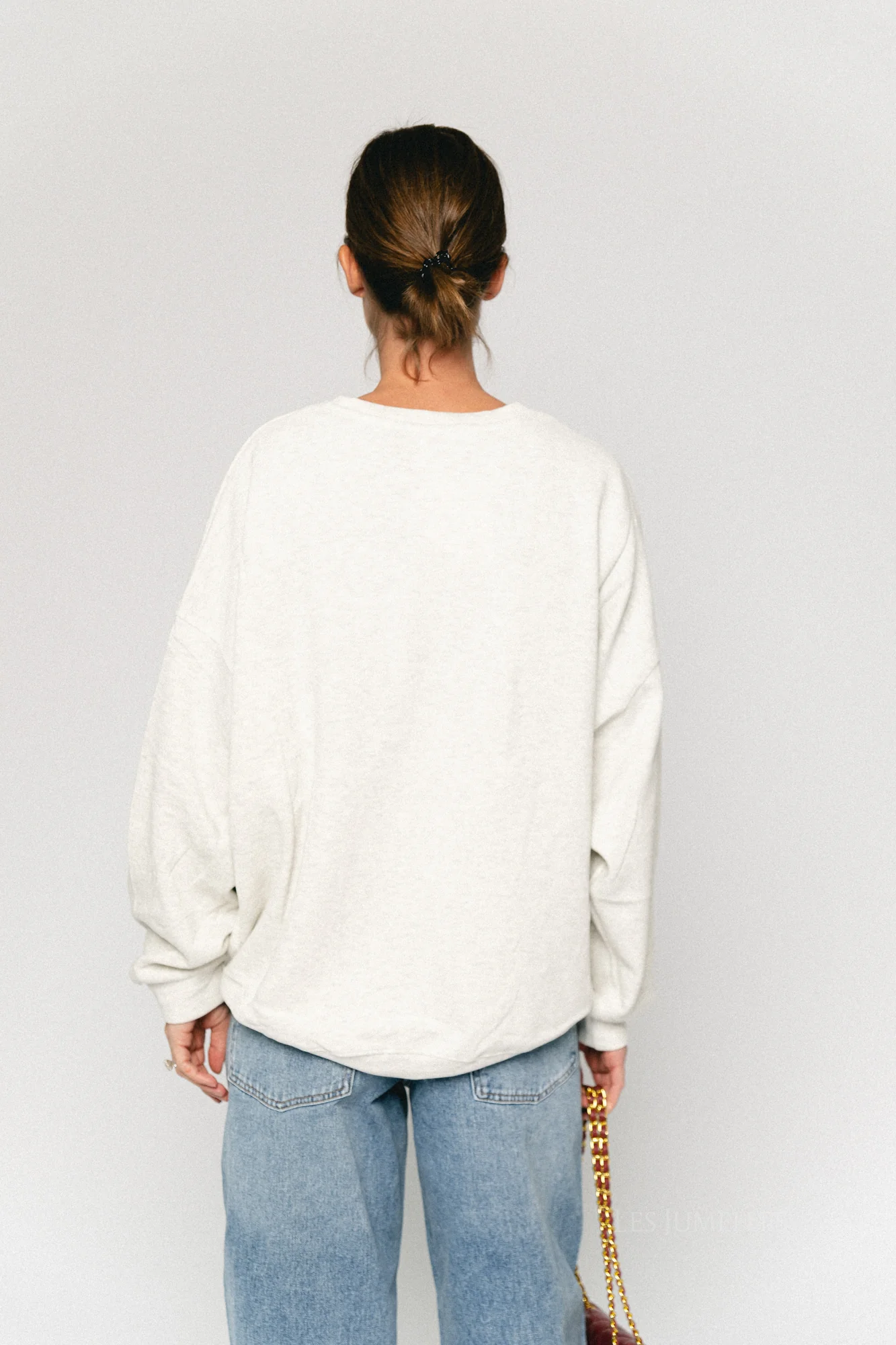 Leanne sweater light grey melange - Image 2