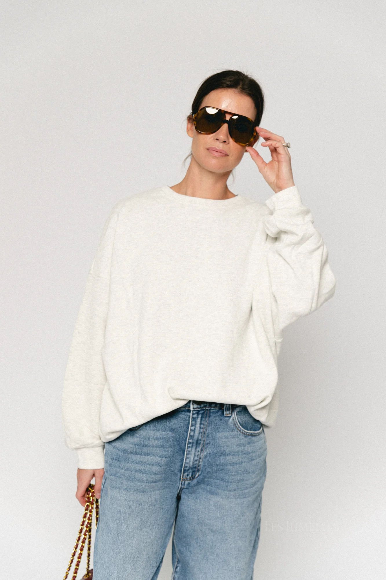 Leanne sweater light grey melange - Image 7