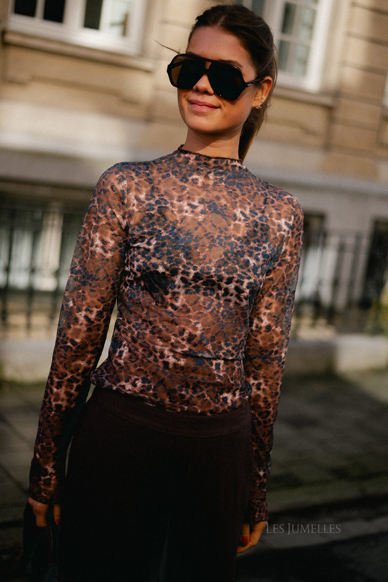 Leopard print LS mesh top - Image 8