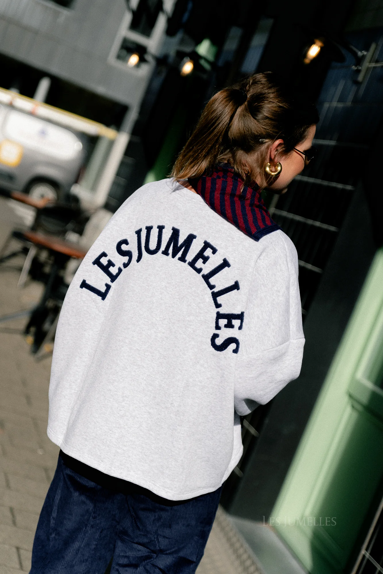 ORIGINAL 'Les Jumelles' sweater light grey melange - Image 5