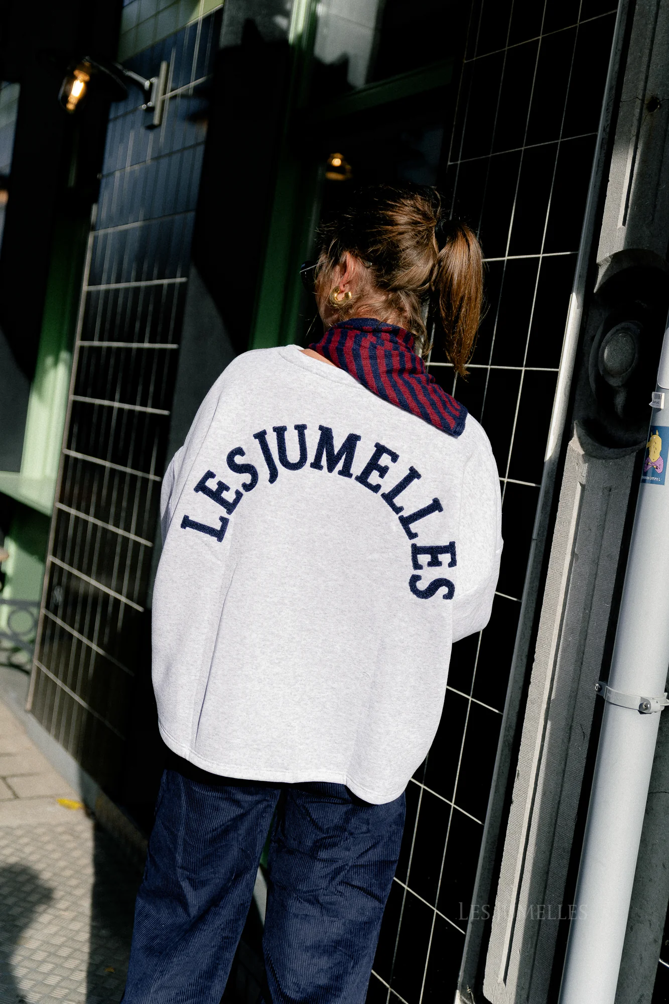 ORIGINAL 'Les Jumelles' sweater light grey melange - Image 8