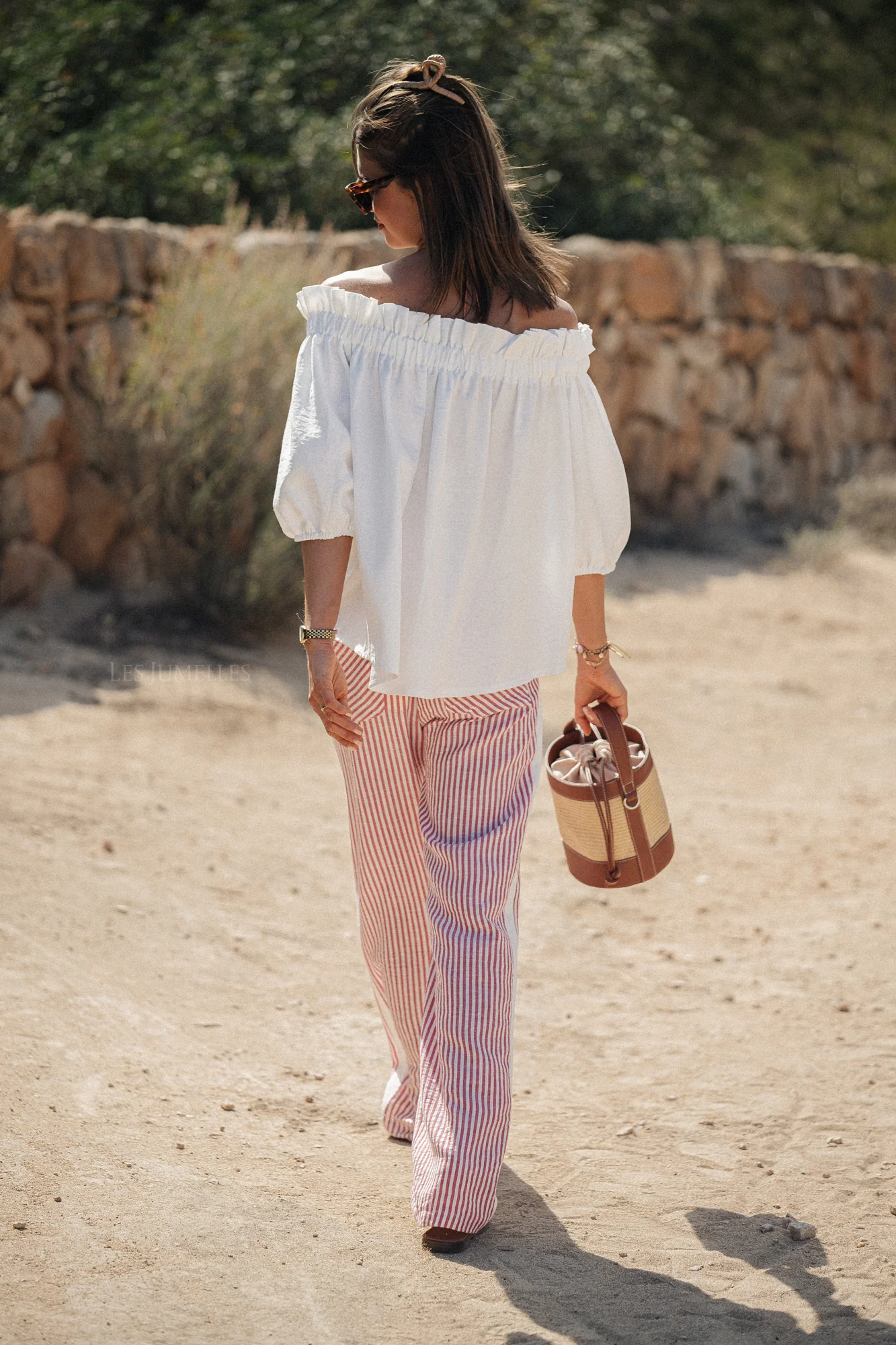 Lila striped pants red/offwhite - Image 10