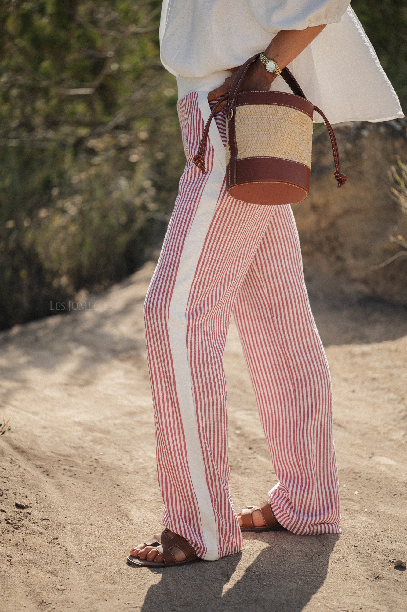 Lila striped pants red/offwhite - Image 16