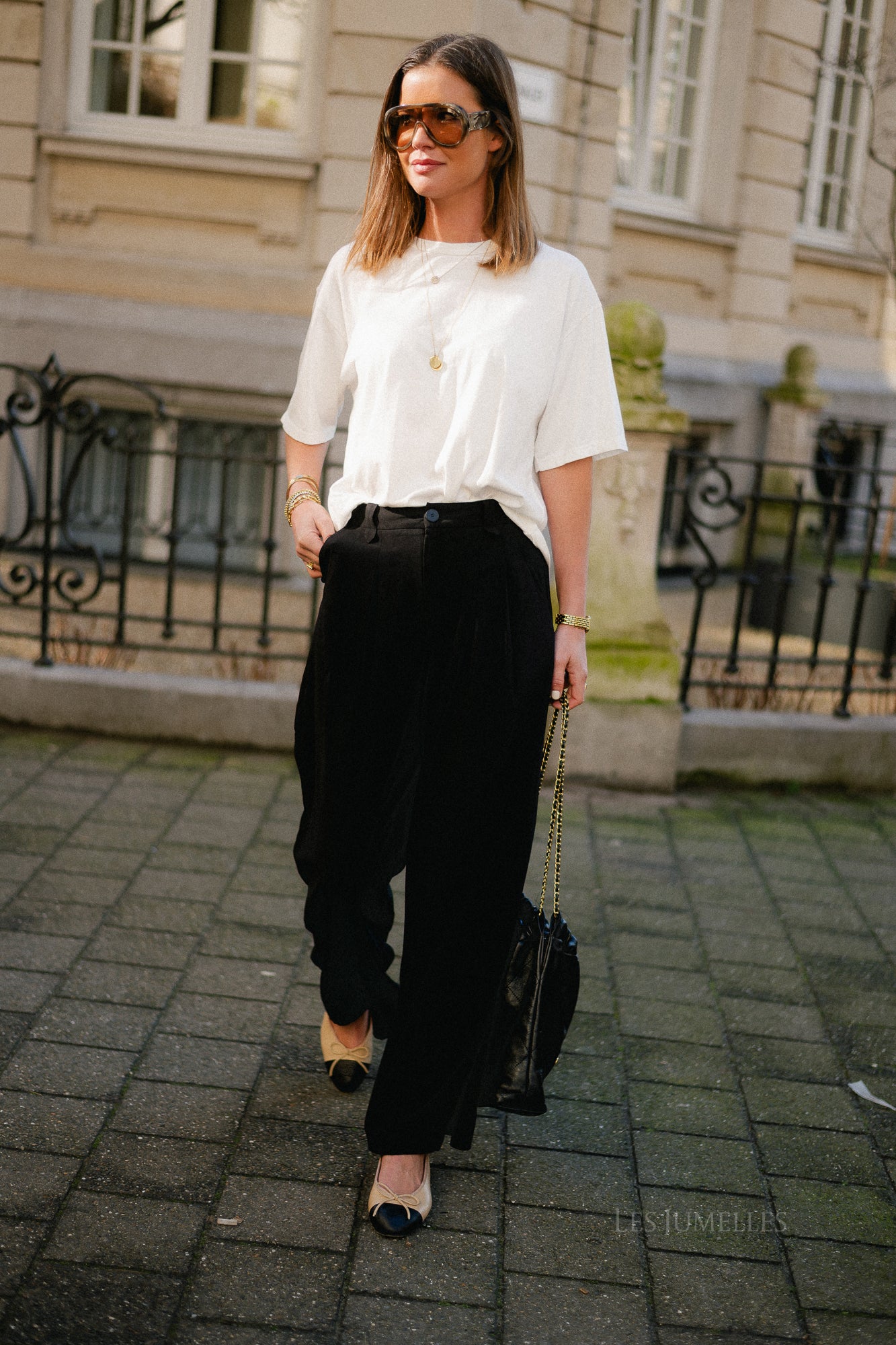 Liss wide-leg pants black - Image 8