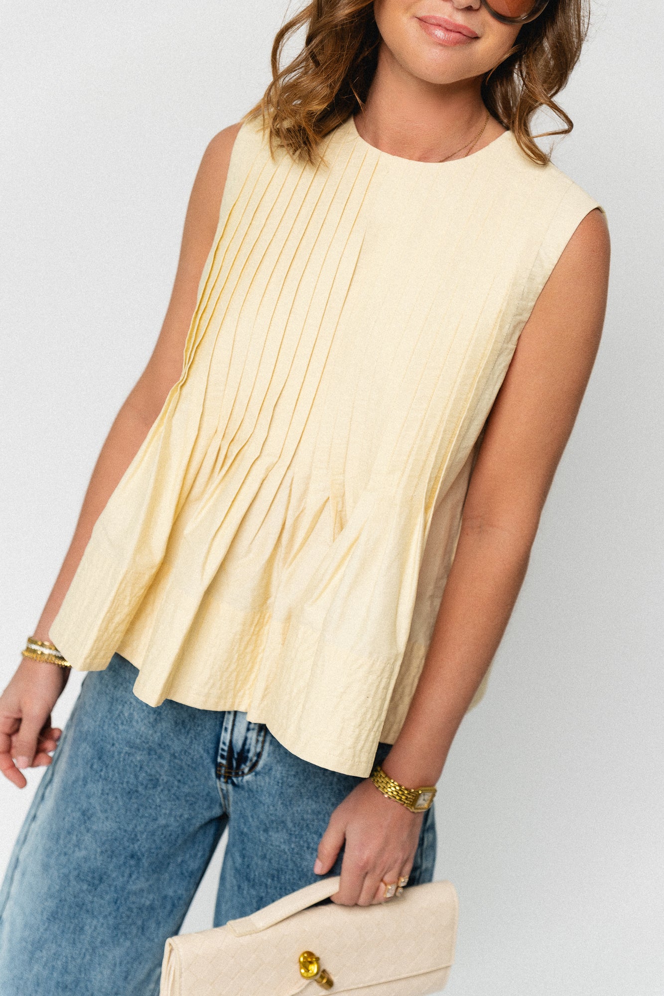Luigi top butter yellow - Image 2