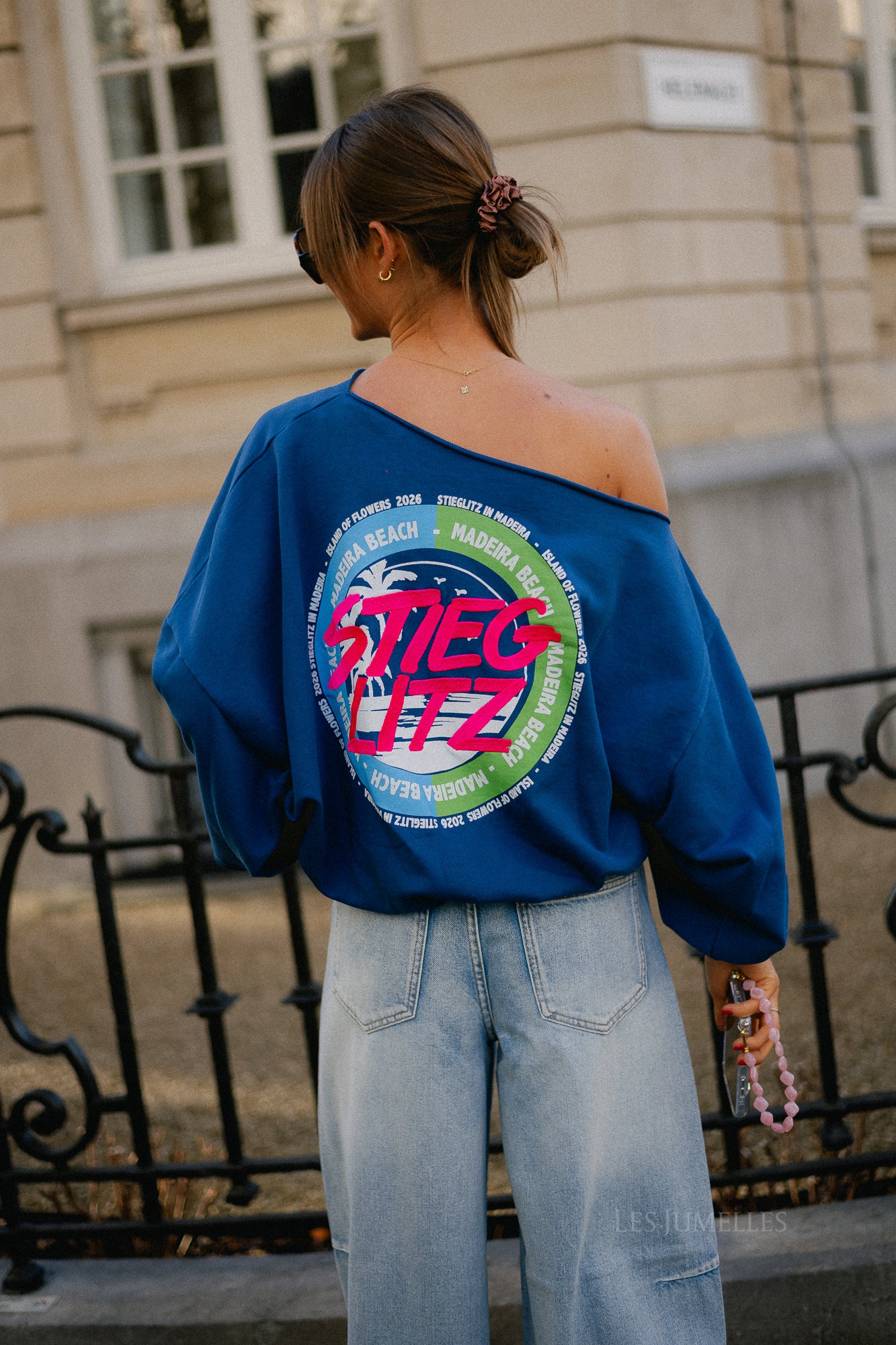 Maik off shoulder sweater blue - Image 4