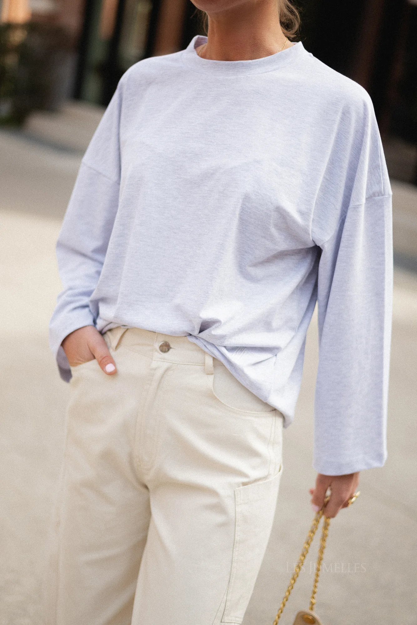 Manon longsleeve grey melange