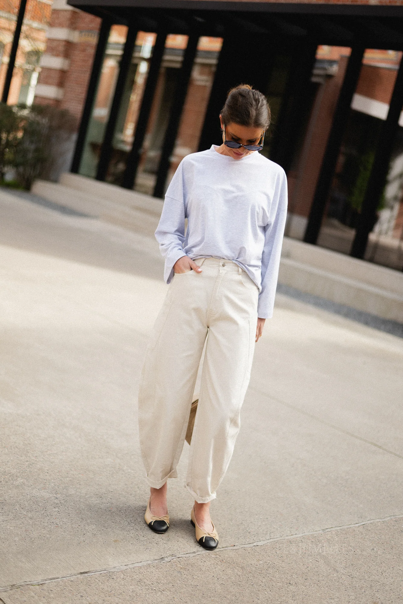 Manon longsleeve grey melange - Image 7