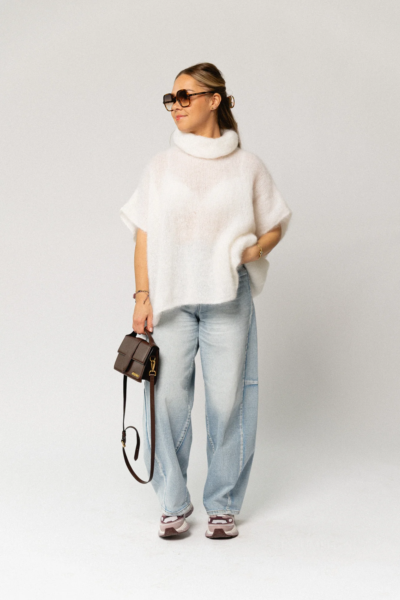Manon roll neck jumper ecru - Image 4