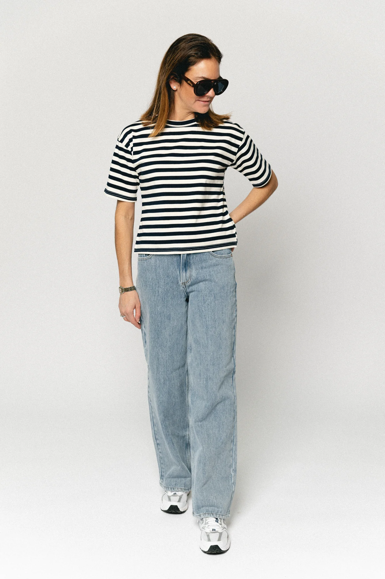 Martilo striped T-shirt navy blue - Image 2